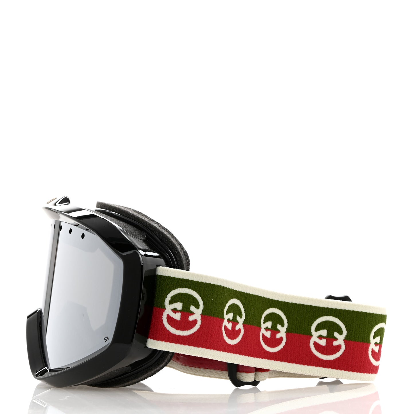 Shiny Acetate Interlocking G Ski Goggles GG1210S Black