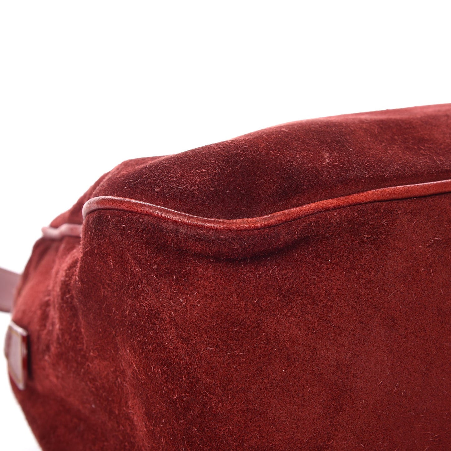Suede Gaucho Saddle Bag Red