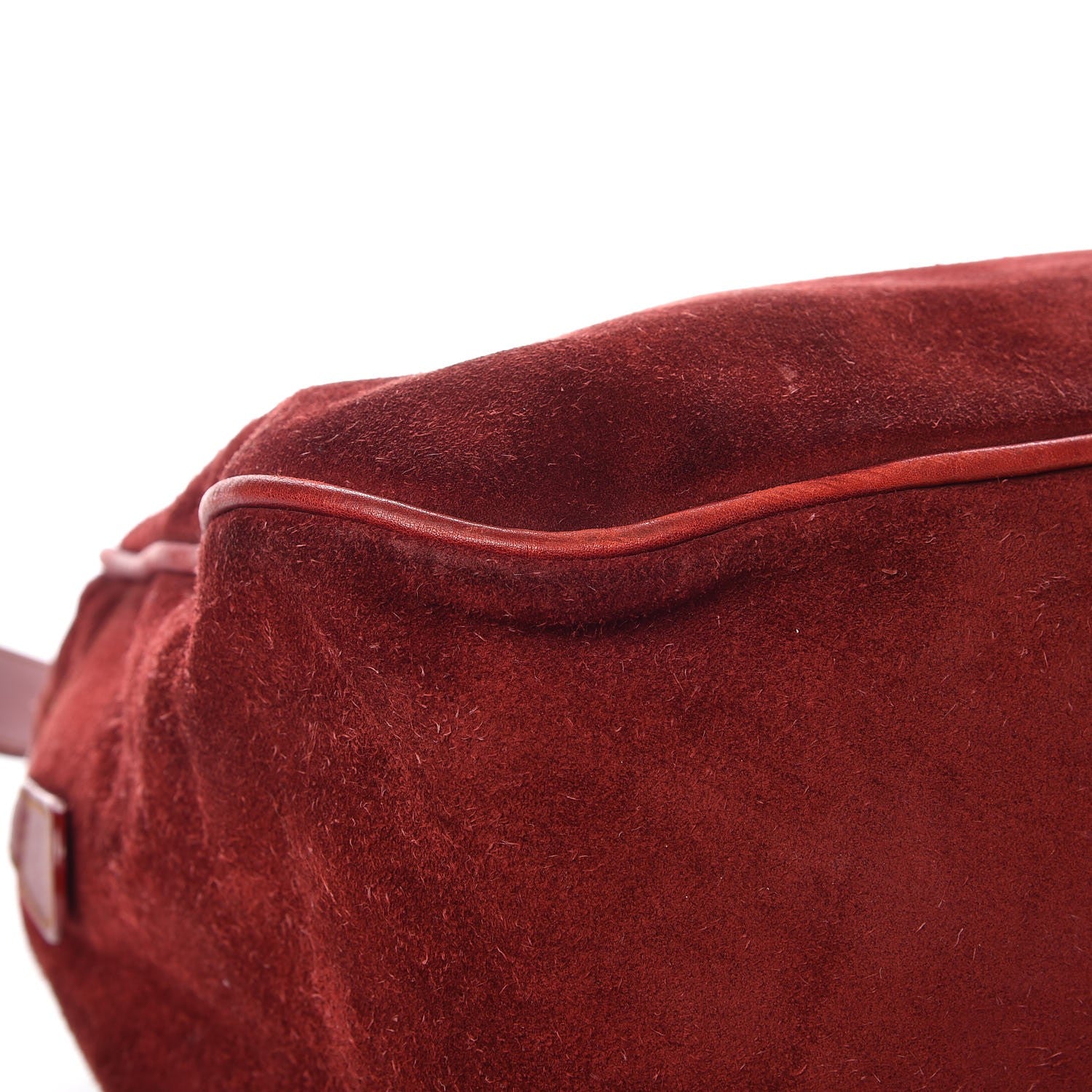 Christian Dior Suede Gaucho Saddle Bag Red 12 of 14