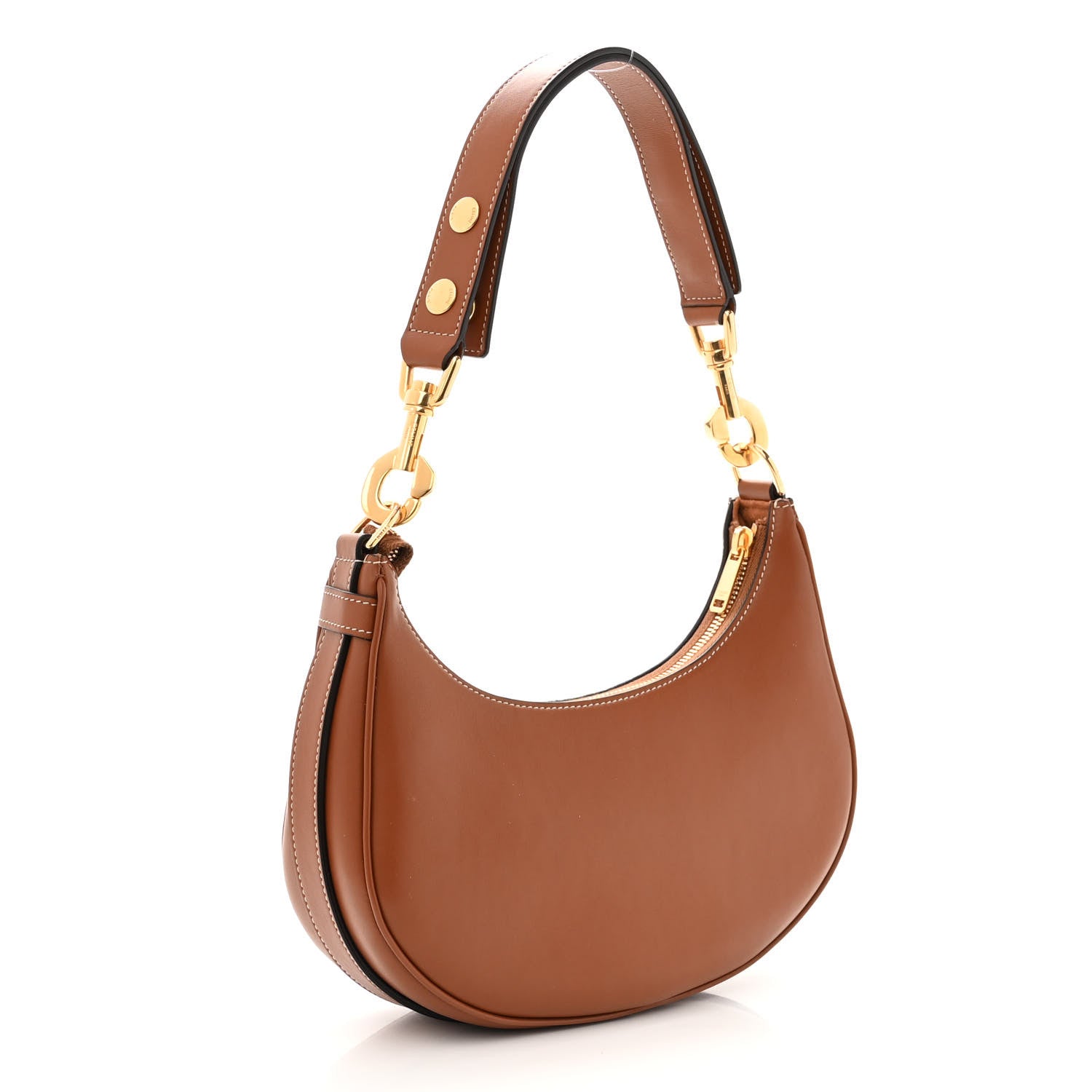 Celine Smooth Calfskin Medium Strap Ava Shoulder Bag Tan 3 of 10