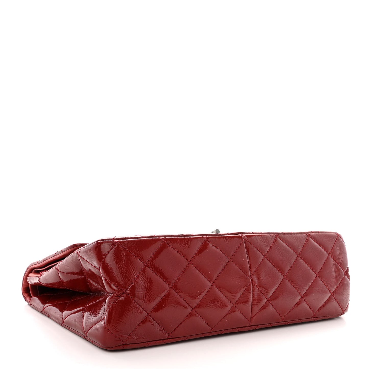 Aged Glazed Calfskin Quilted 2.55 Reissue 226 Flap Red