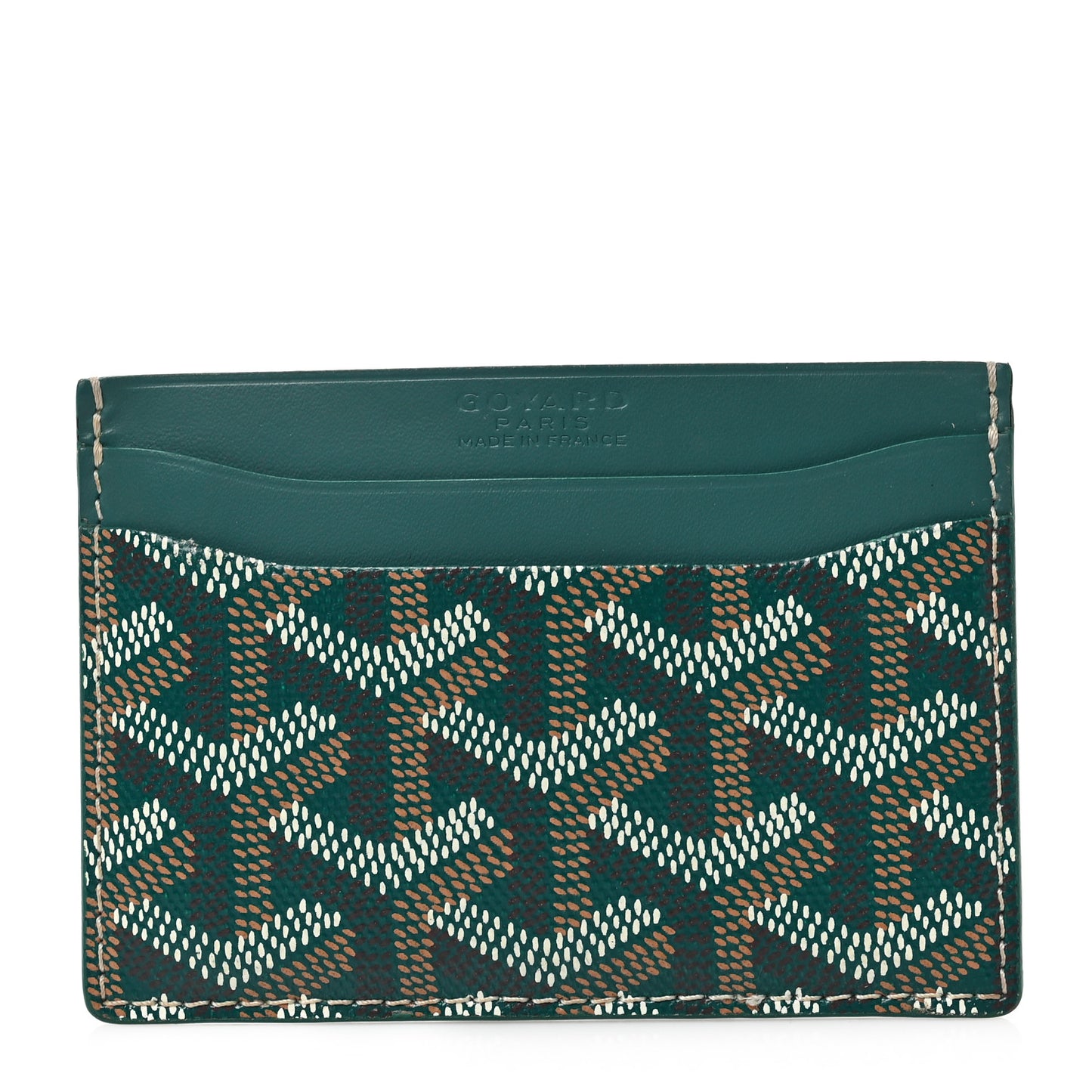 Goyardine Saint Sulpice Card Holder Green