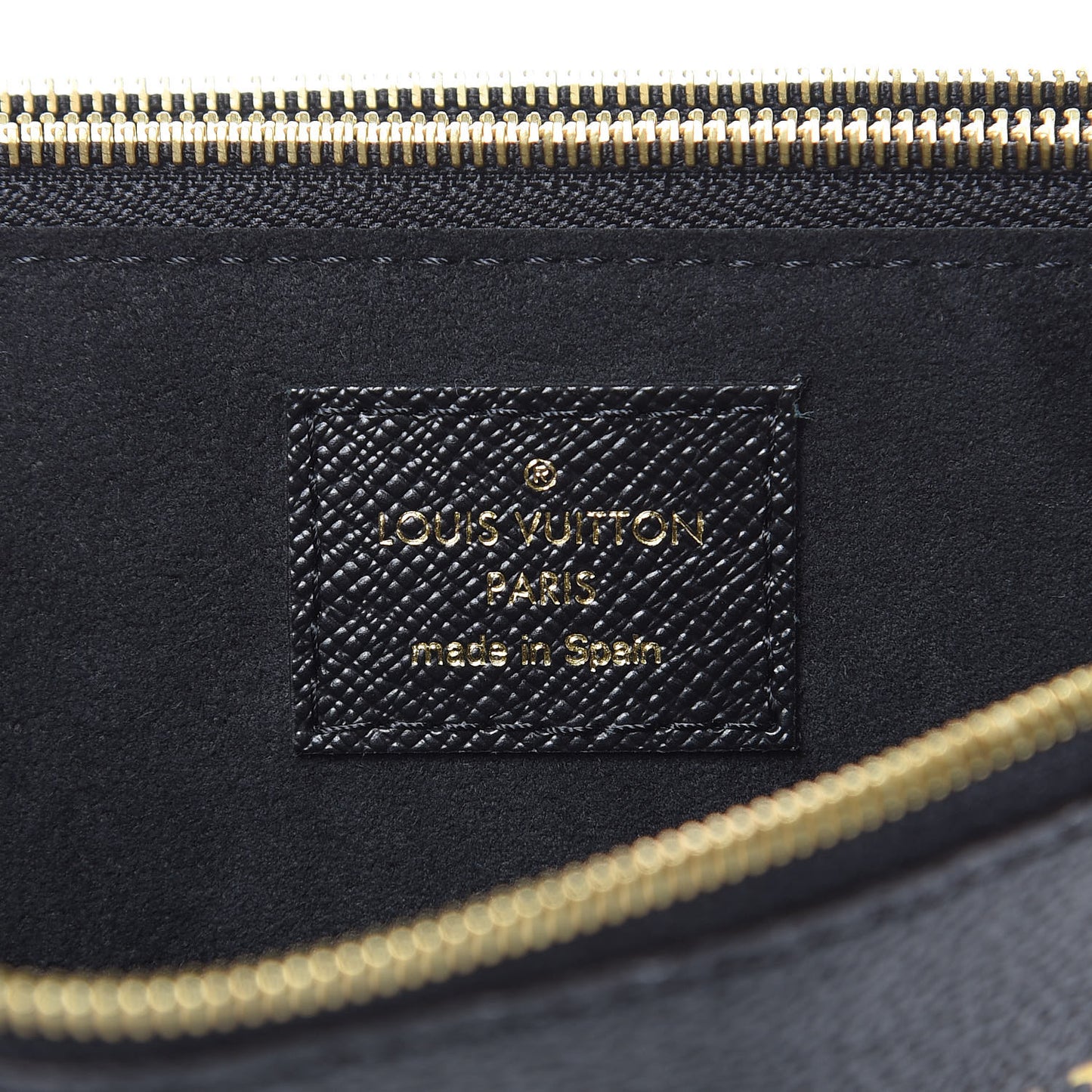 Monogram Giant Jungle Pochette Double Zip Black