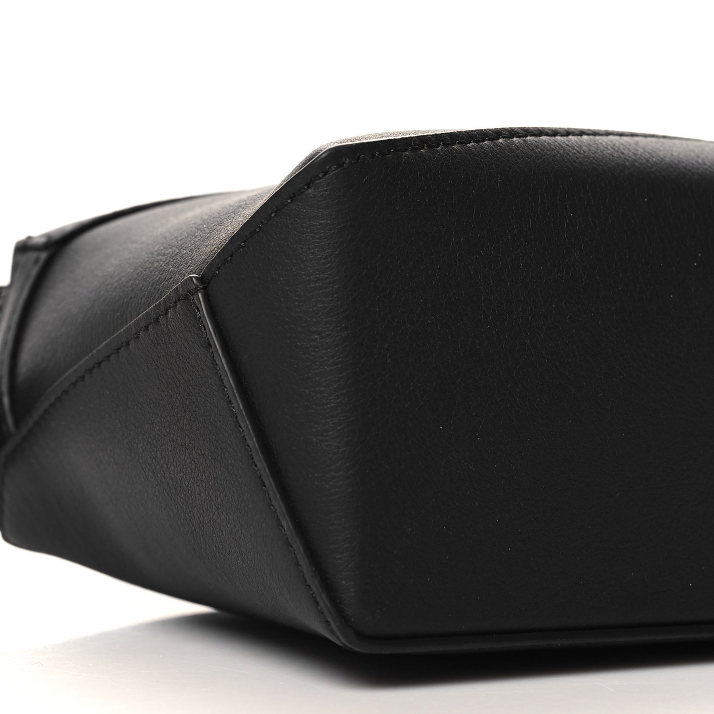 Calfskin Mini Puzzle Edge Bag Black