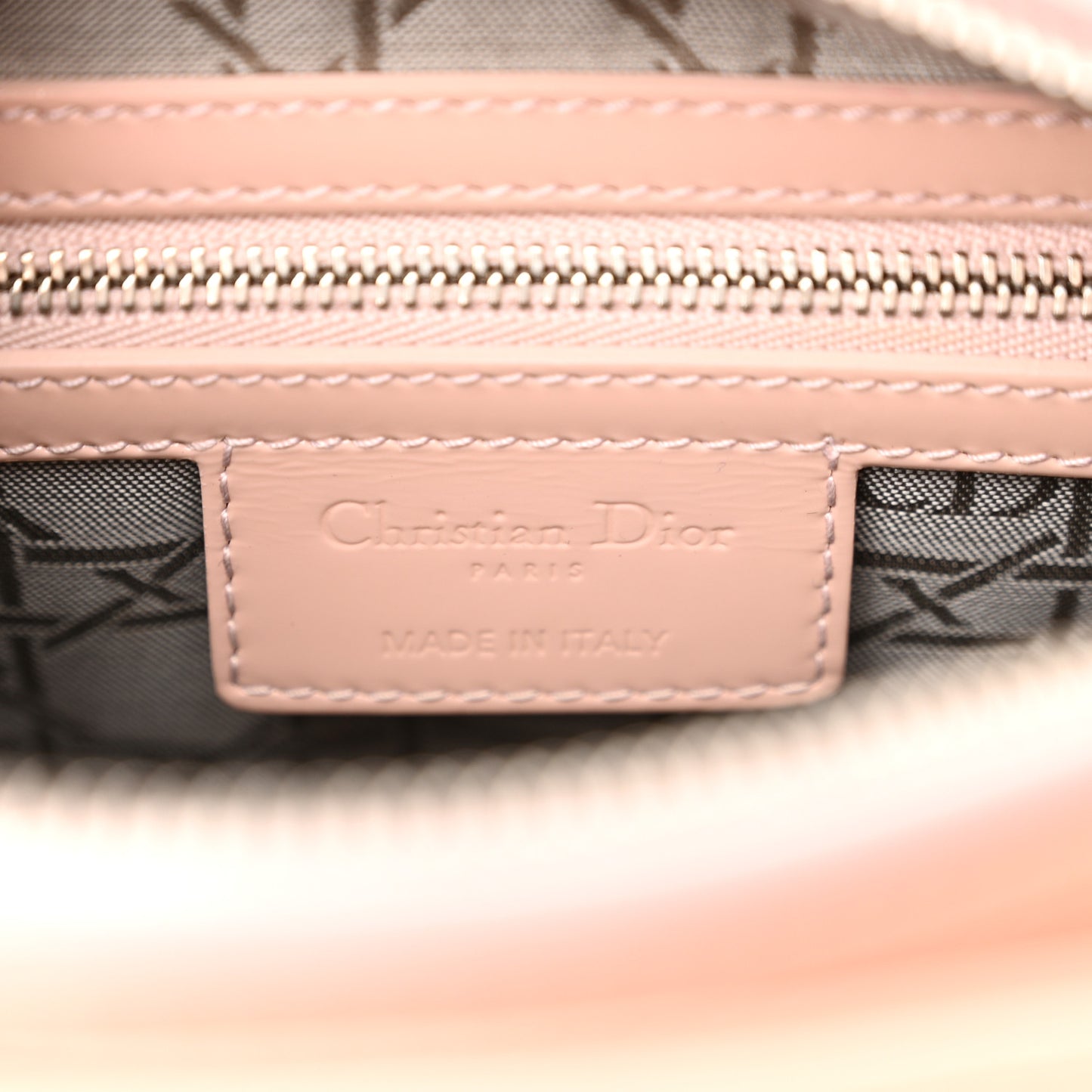 Patent Cannage Medium Lady Dior Light Pink