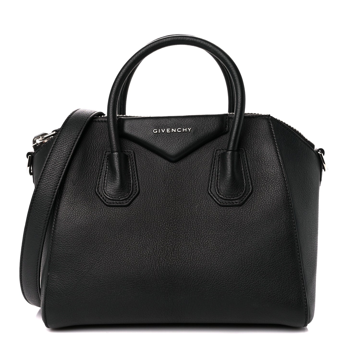 Sugar Goatskin Small Antigona Black