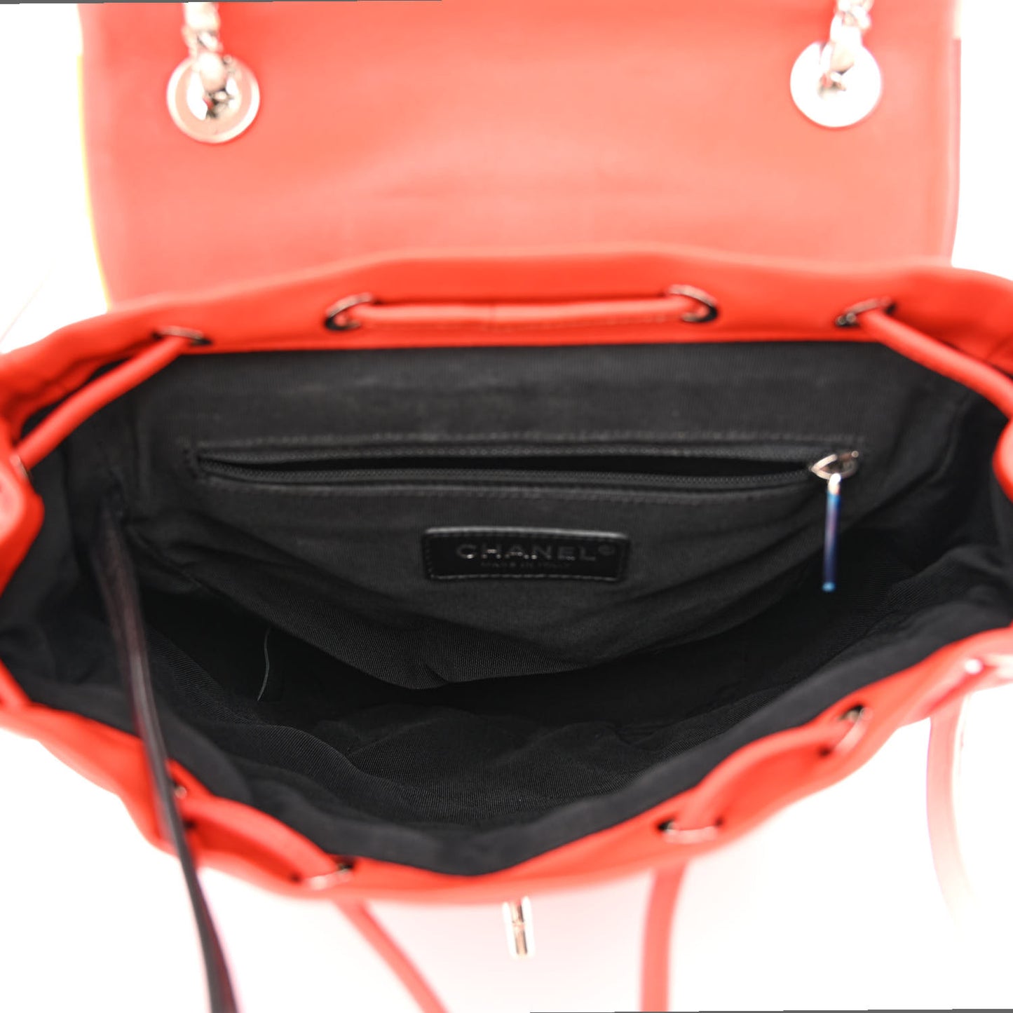 Lambskin Quilted Small Cuba Urban Spirit Backpack Orange
