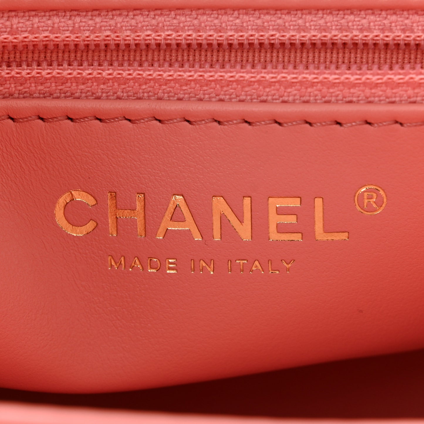 Shiny Aged Calfskin Quilted Nano Kelly Shopper Coral Pink