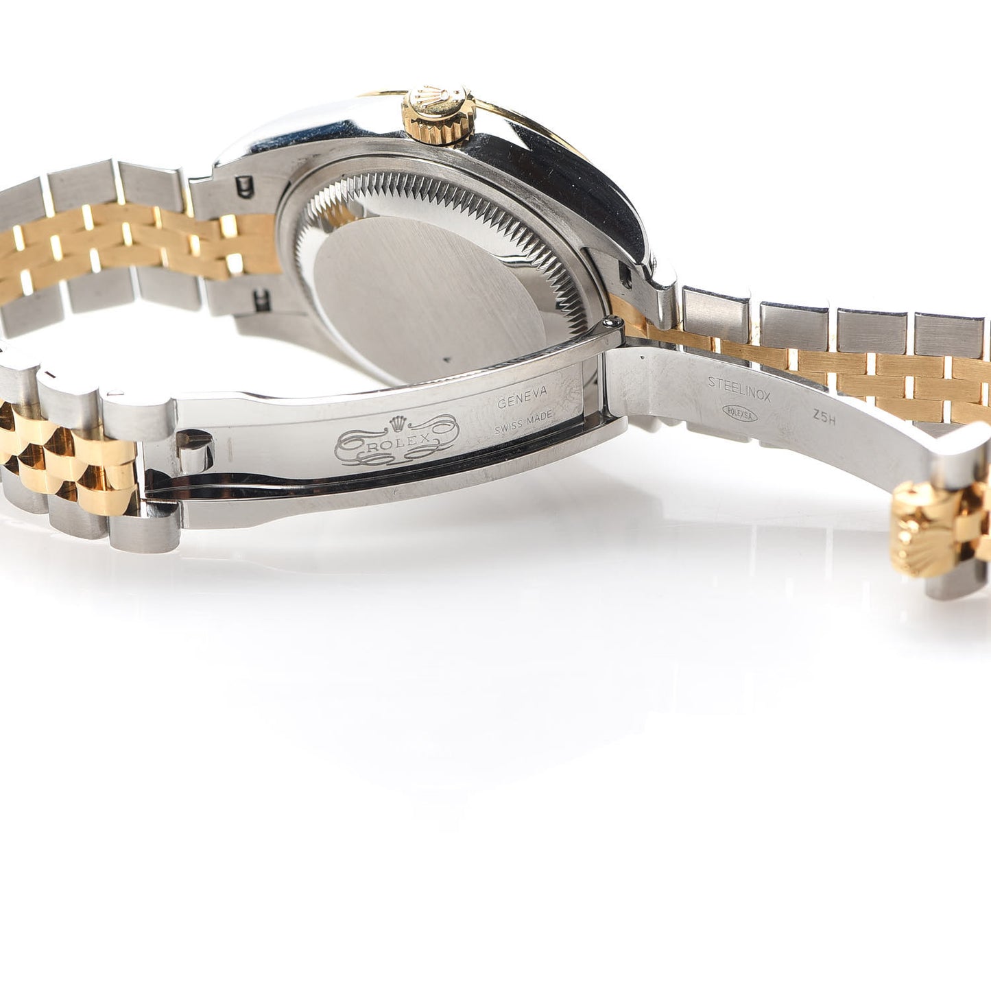 Stainless Steel 18K Yellow Gold Diamond 28mm Oyster Perpetual Datejust Watch Champagne 279173