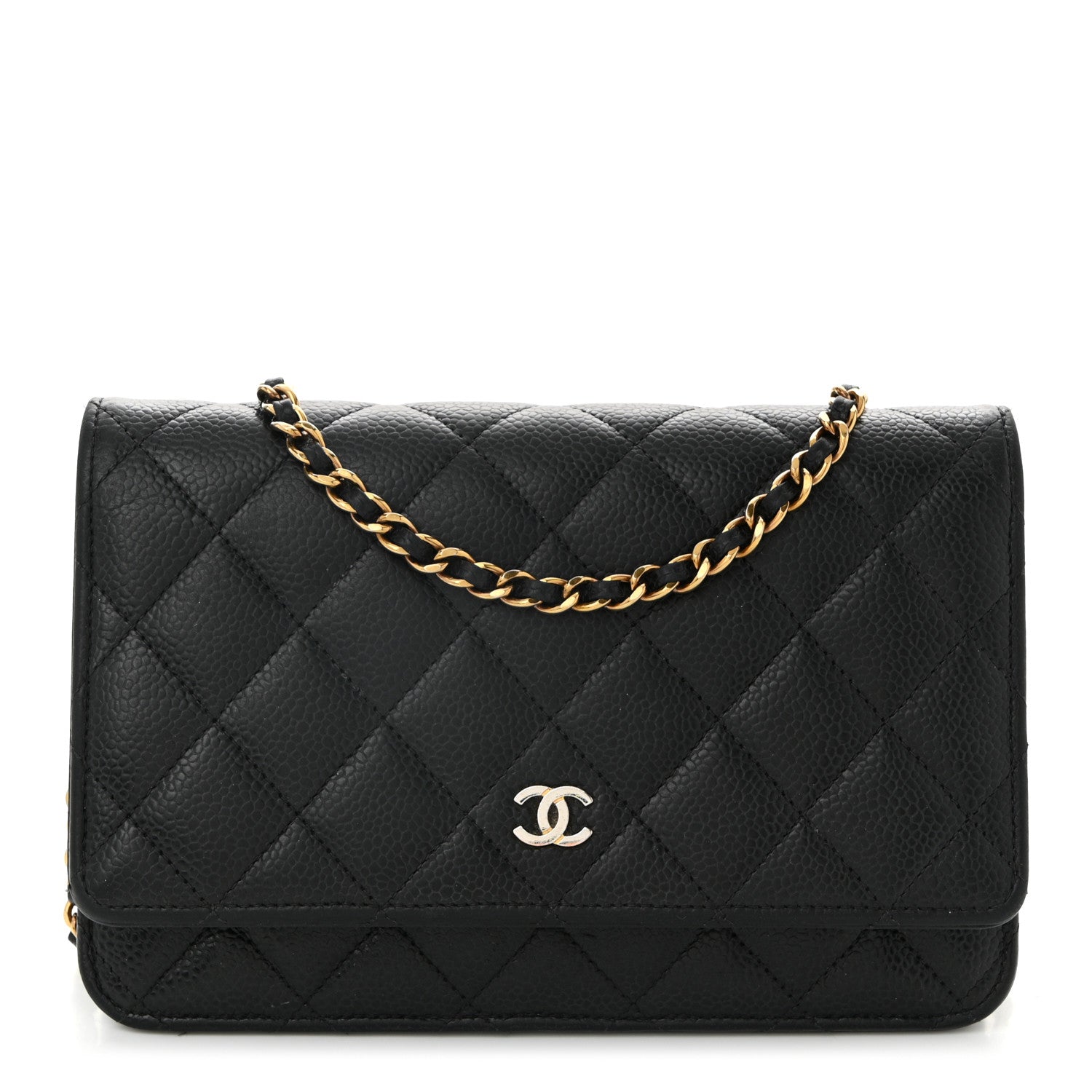 Chanel Caviar Quilted Wallet On Chain WOC Black 1 of 13