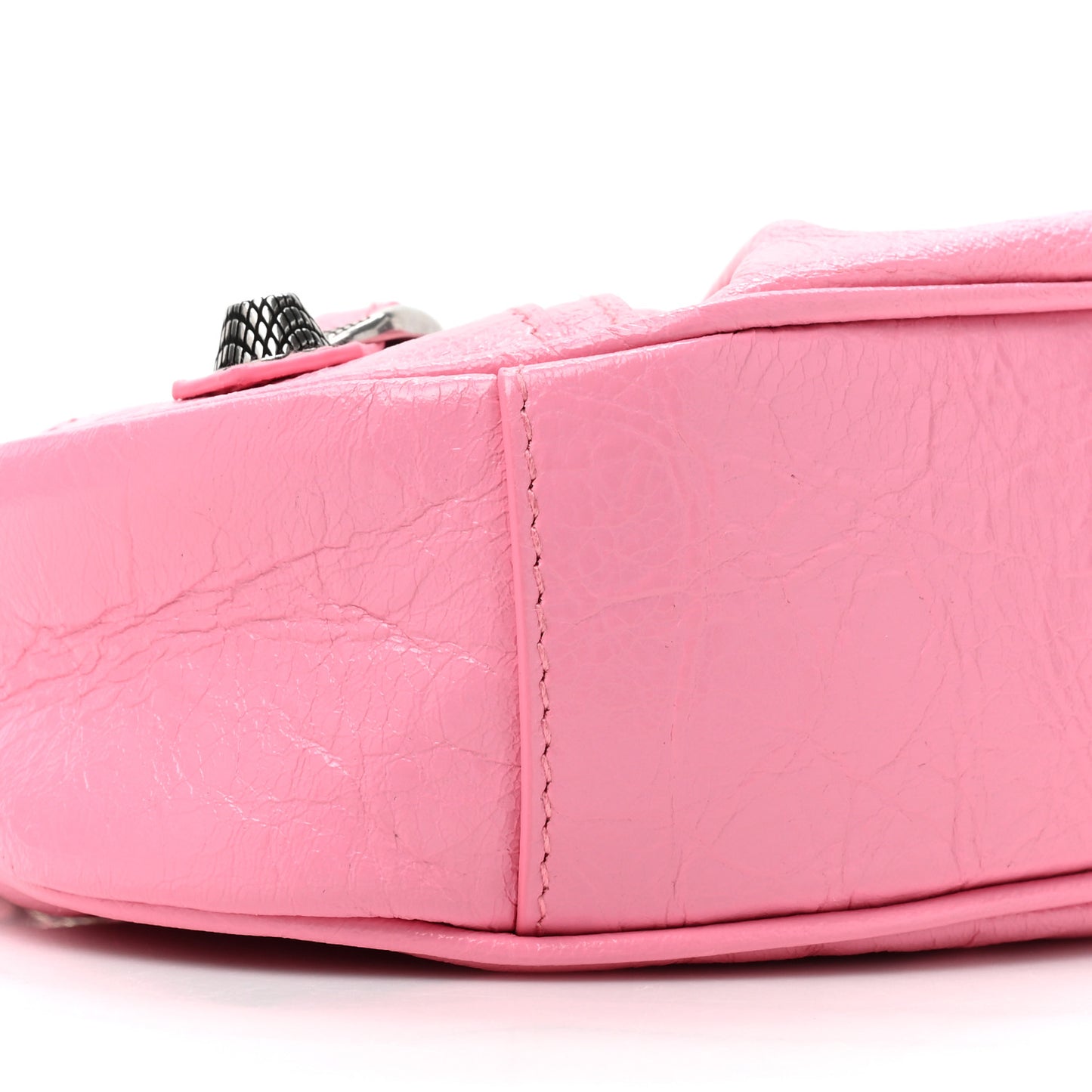 Agneau Arena Le Cagole Chain Shoulder Bag XS Sweet Pink