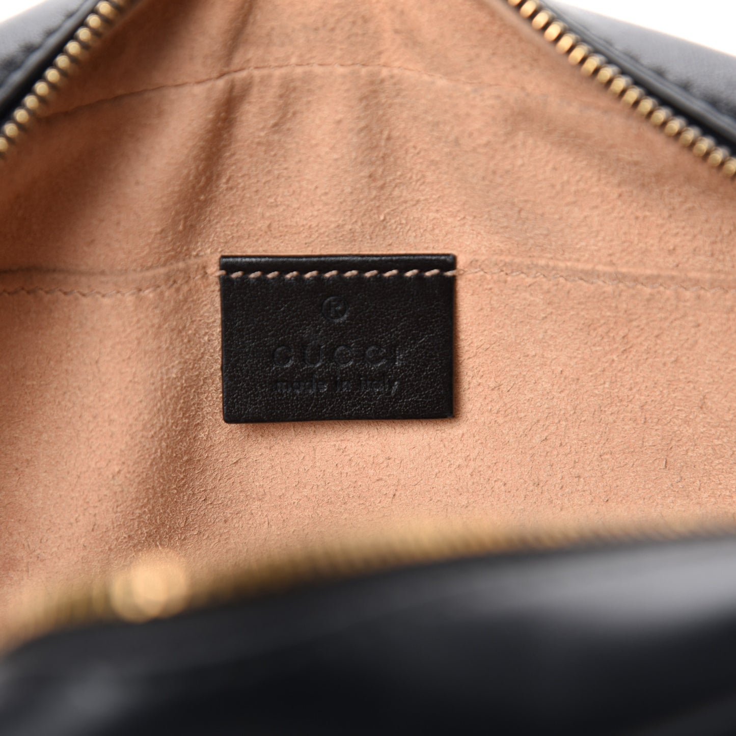 Calfskin Matelasse Small GG Marmont Chain Shoulder Bag Black