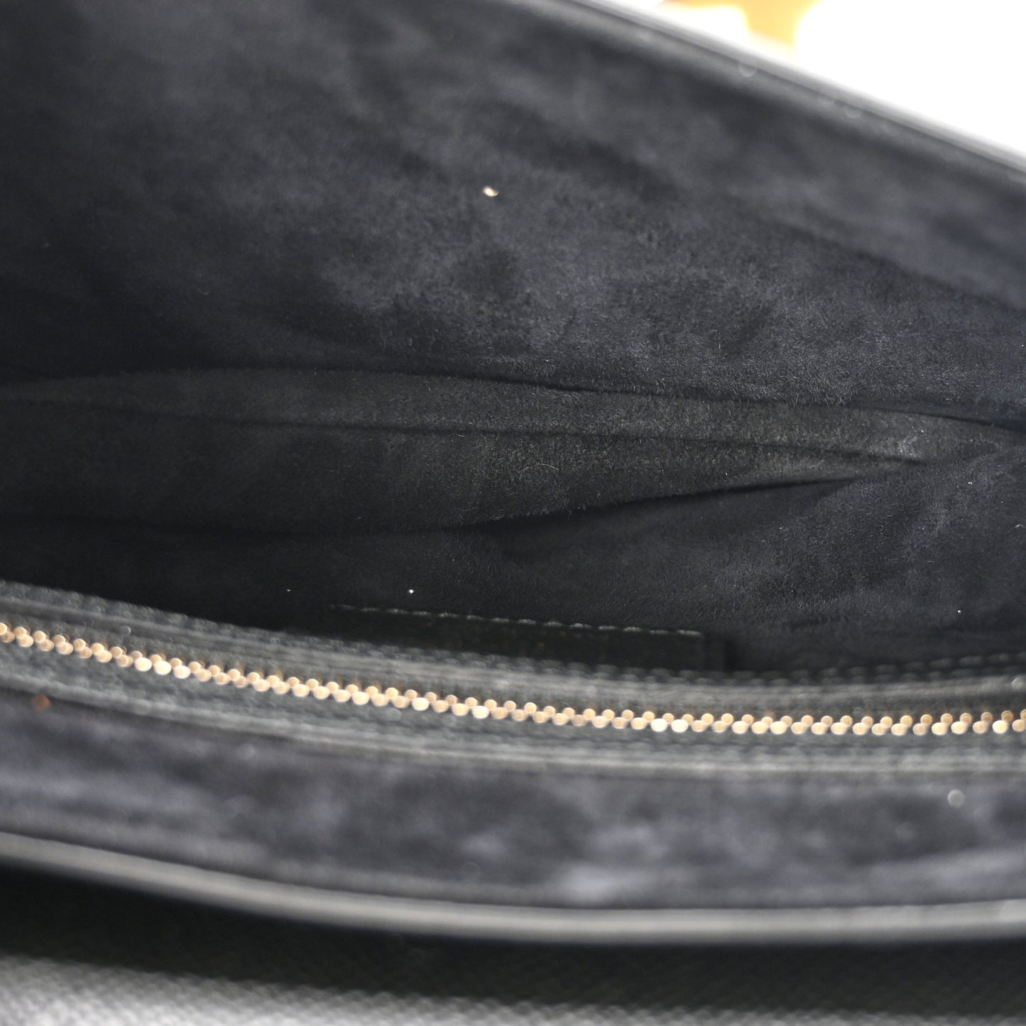 Grained Calfskin Saddle Bag With Strap Black