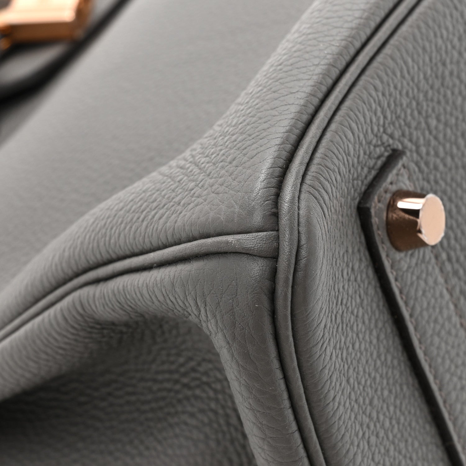 Hermes Togo Birkin 35 Etain 9 of 10