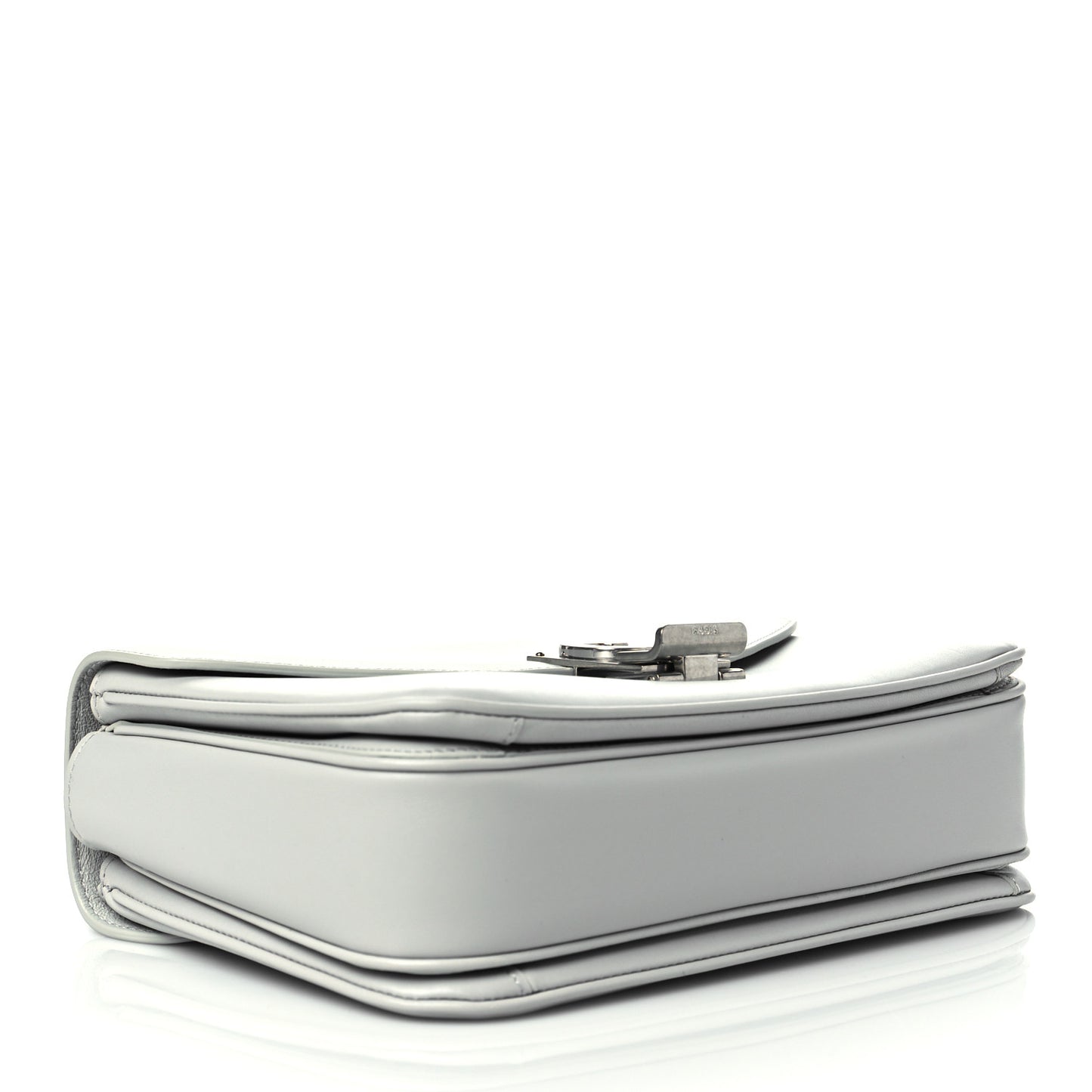 Shiny Calfskin Medium C Bag Light Grey
