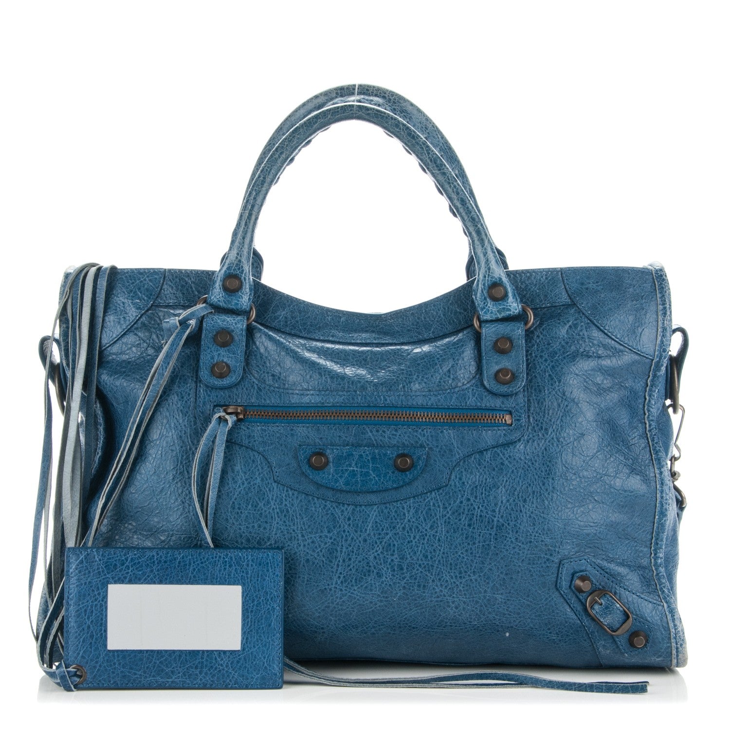Balenciaga Agneau Classic Hardware City Bleu Cobalt Bleu Electric
