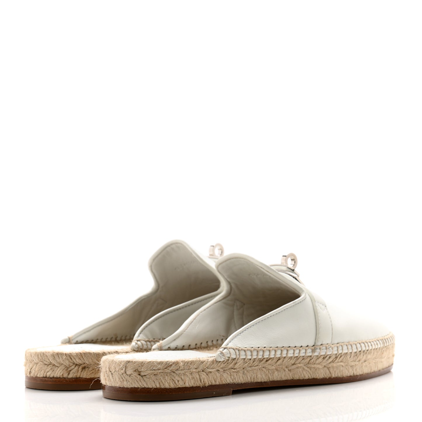 Calfskin Feria Espadrille 35 White