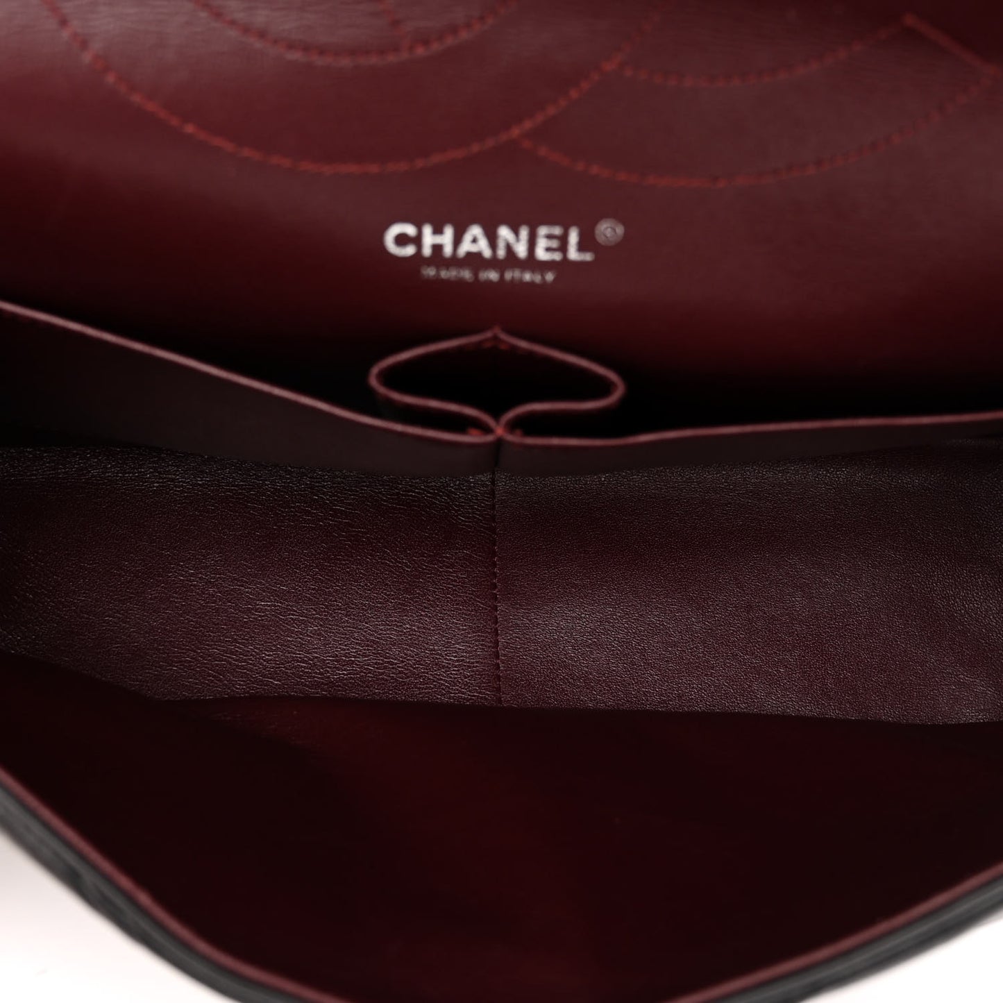 Aged Calfskin Quilted 2.55 Reissue 227 Flap Black