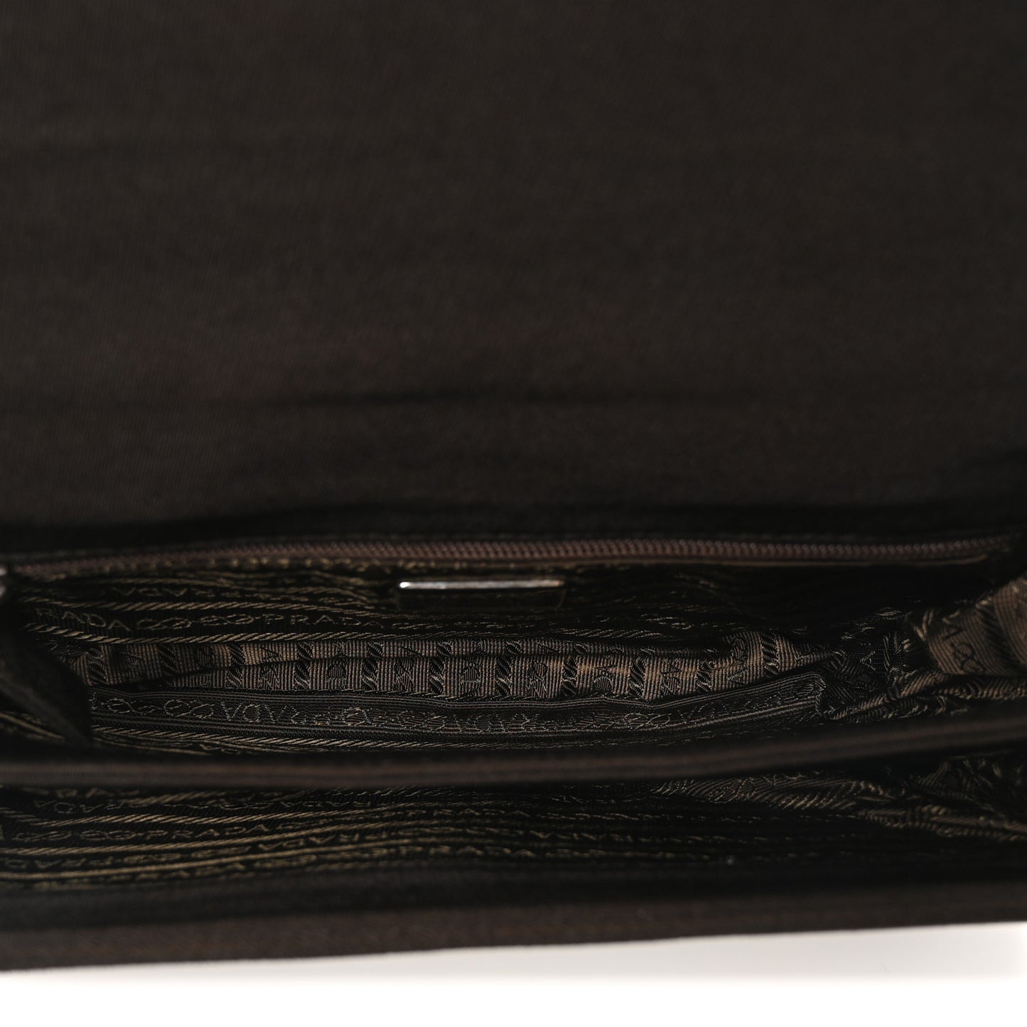 Tessuto Nylon Swing Chain Shoulder Bag Brown