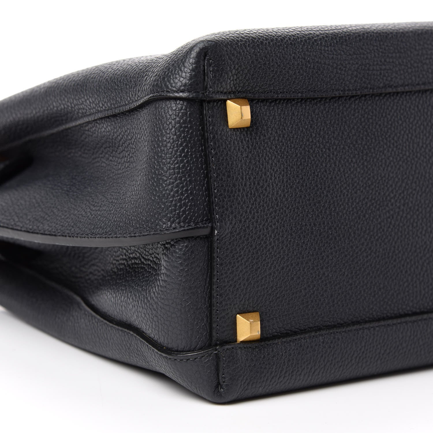 MCM Grained Calfskin Medium Milla Tote Phantom Grey 7 of 10