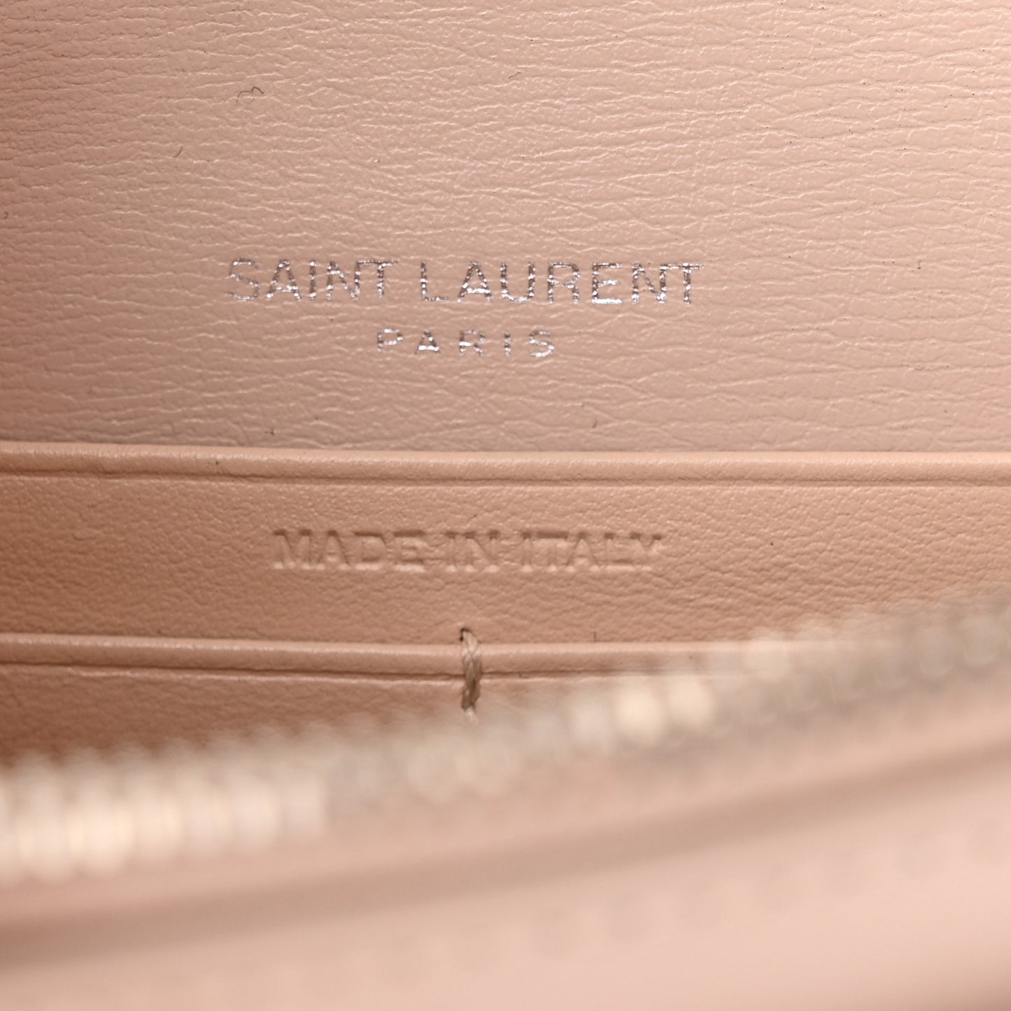Calfskin Monogram Sunset Top Handle Chain Wallet Light Pink