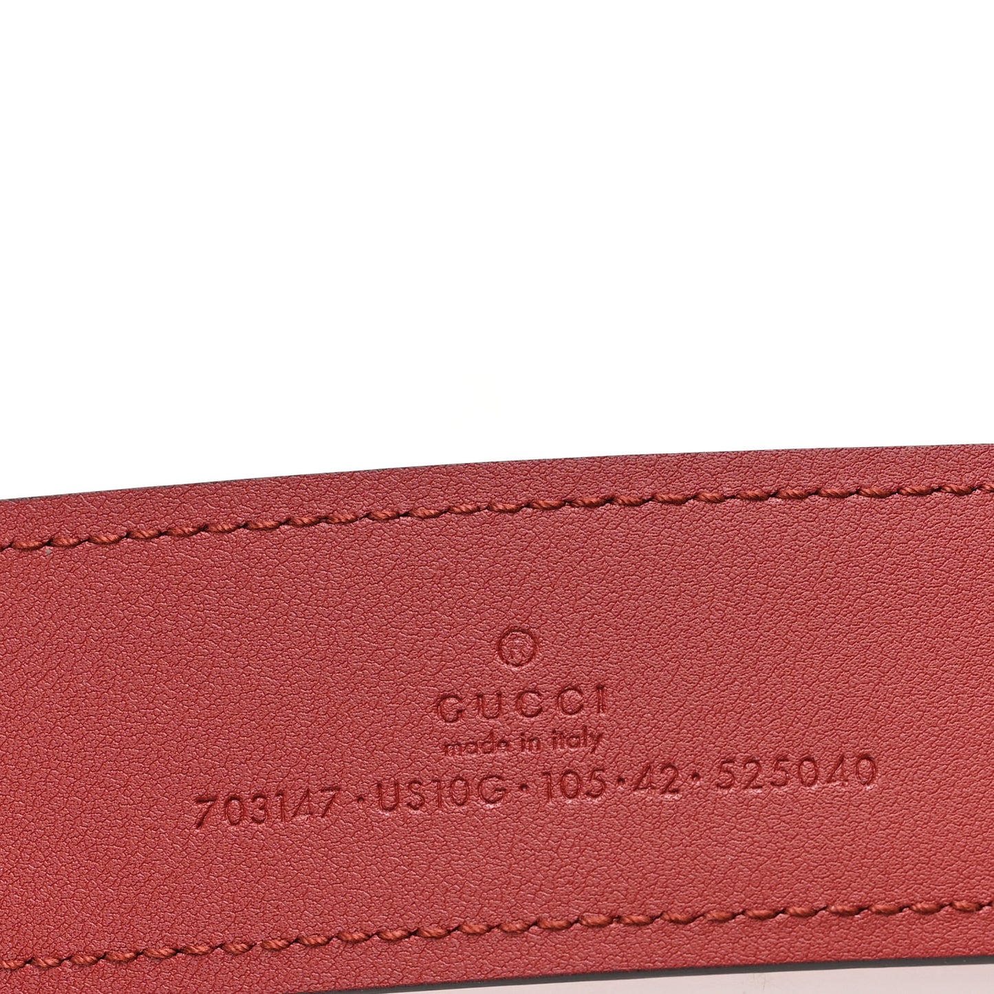 Ciny Lux Calfskin Blondie 40mm Belt 105 42 Blondie Red