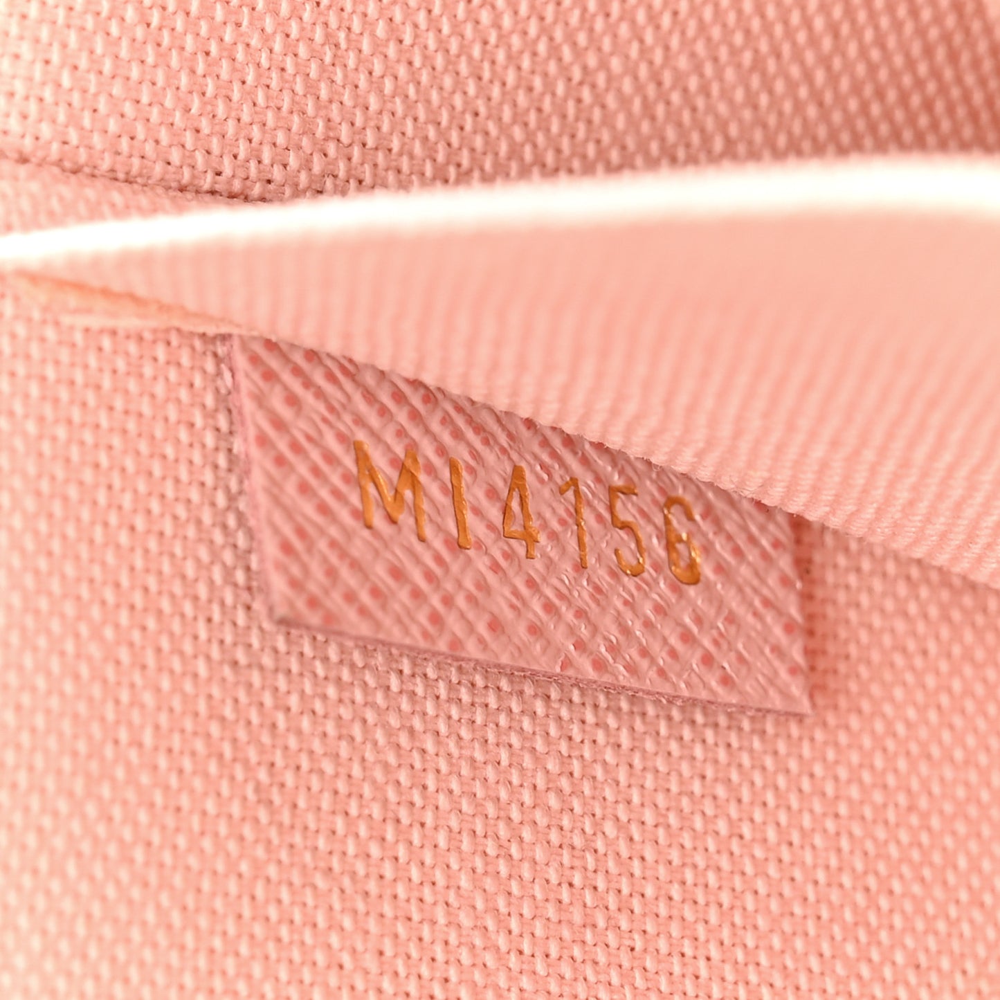 Damier Azur Pochette Felicie Chain Wallet Rose Ballerine
