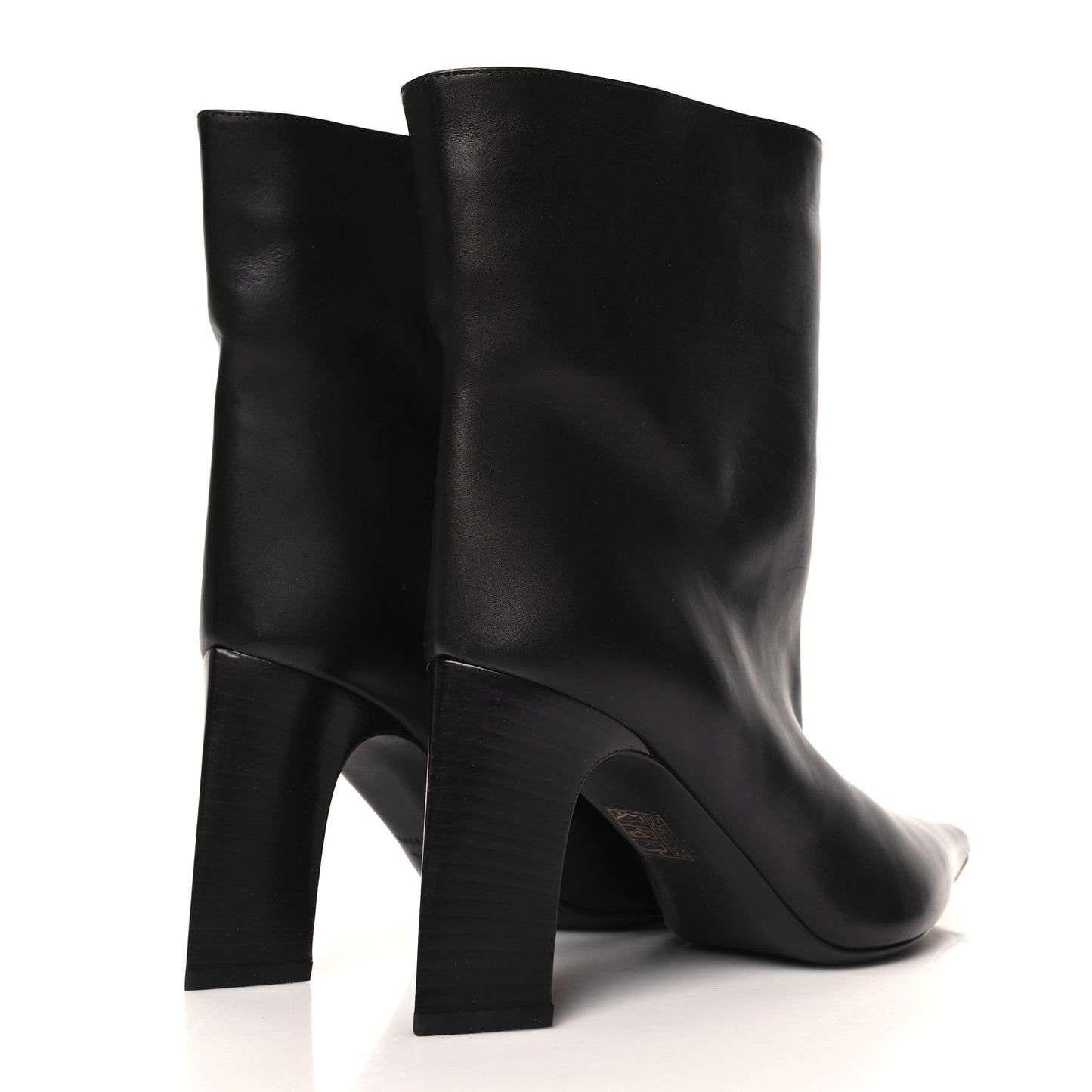 Soft Calfskin Blade Bootie 36 Black