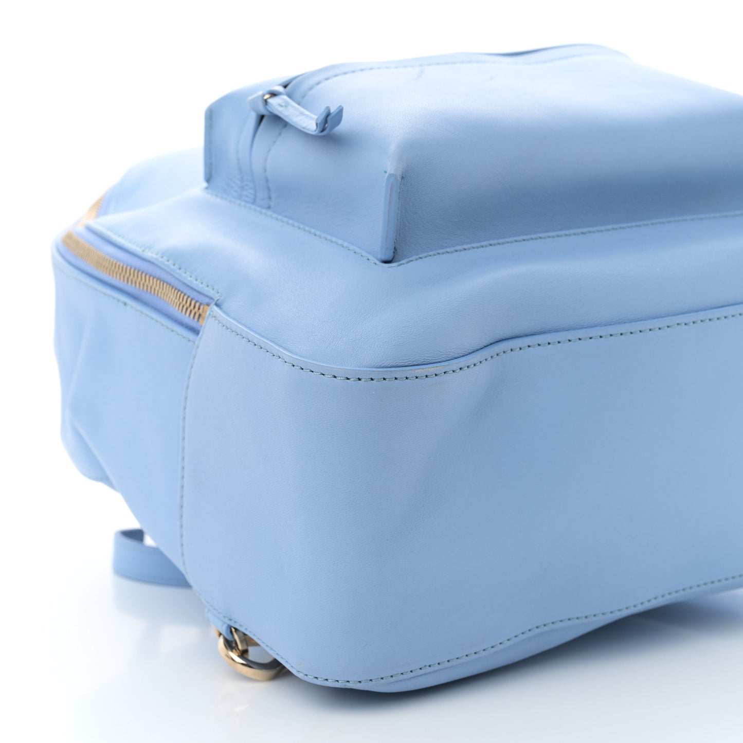 Calfskin Palazzo Medusa Backpack Blue