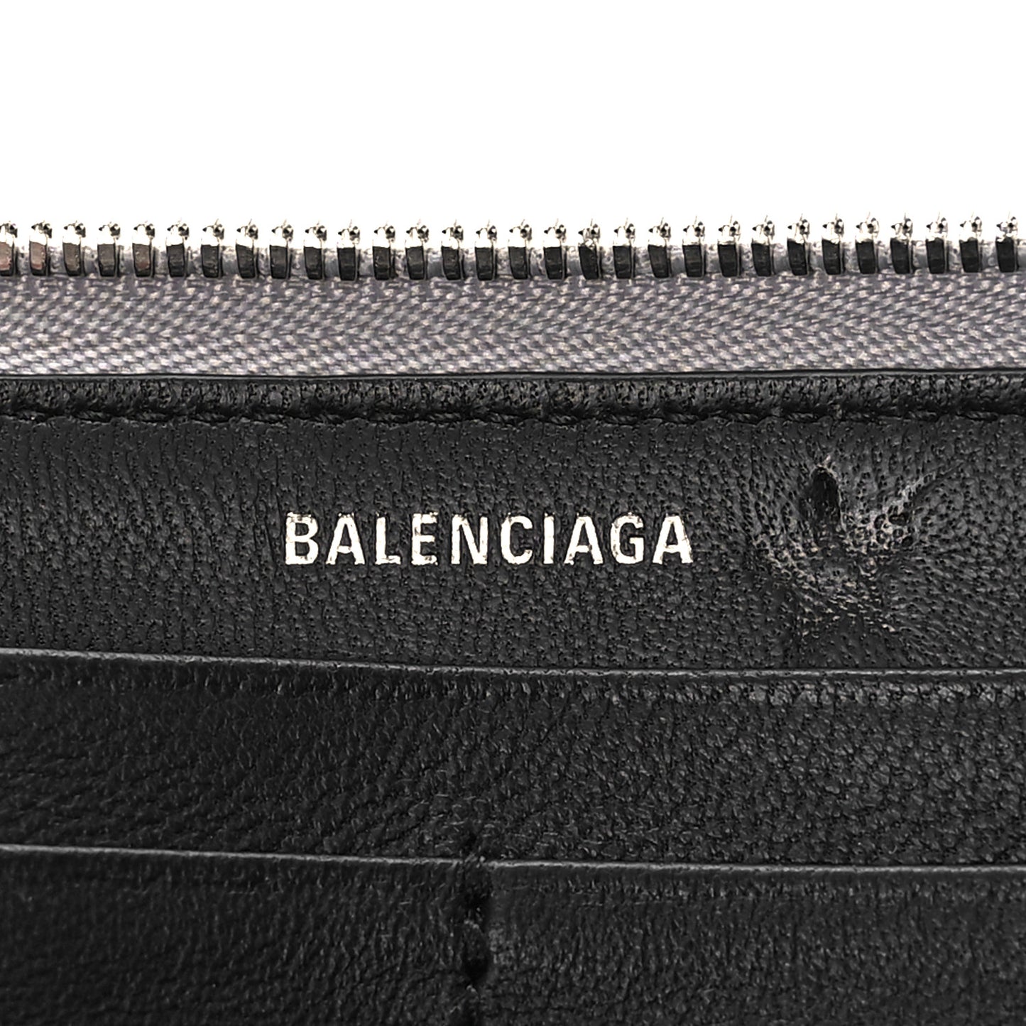 Metallic Calfskin Losange Monogram Everyday Continental Zip Around Wallet Silver Black White