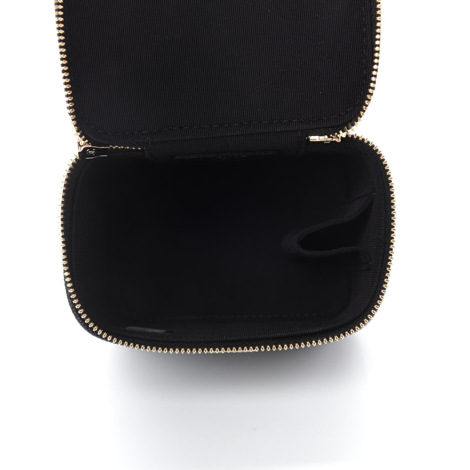 Chanel Caviar Quilted Mini Pearl On Top Vanity Case With Chain Black 5 of 10