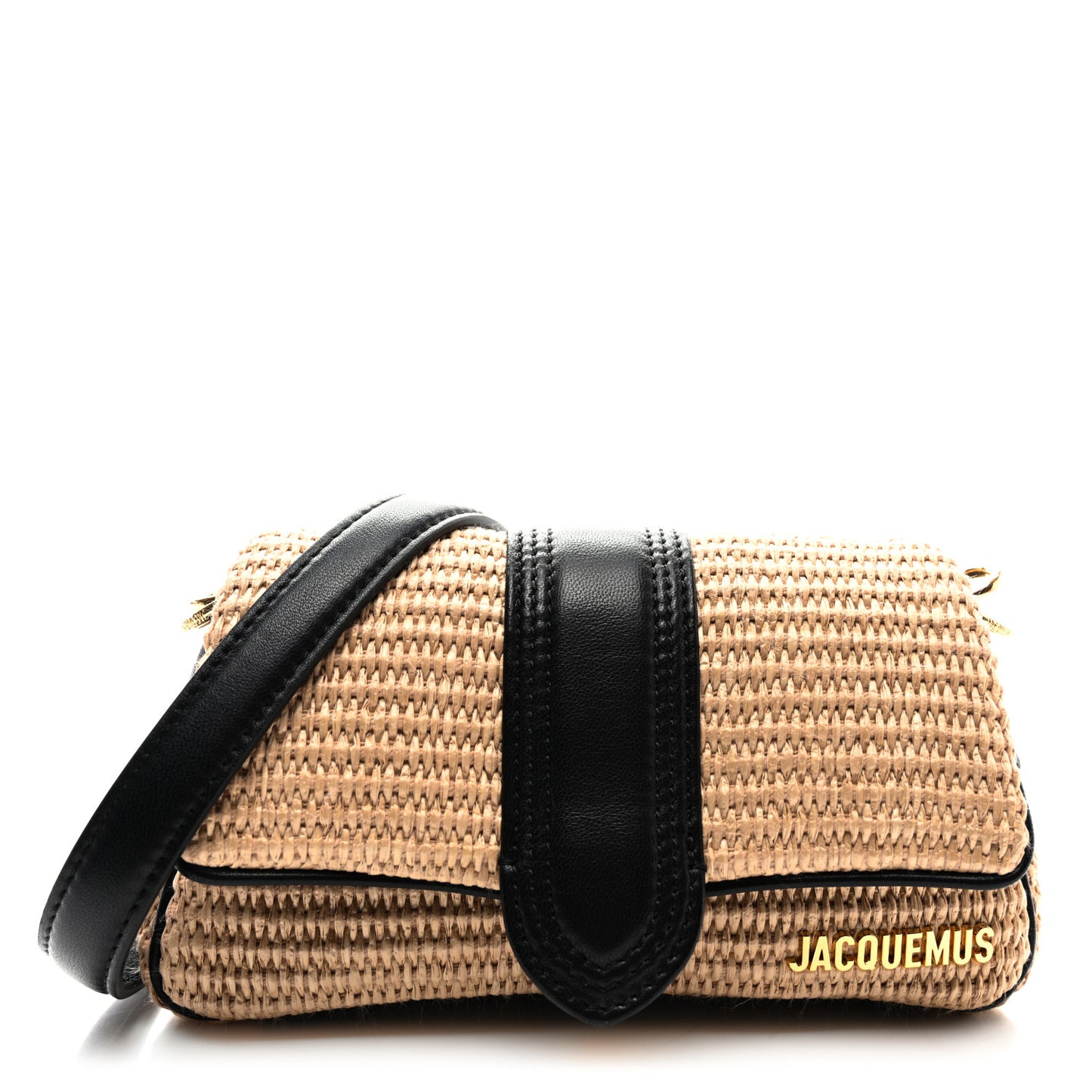 Raffia Effect Le Petit Bambimou Black