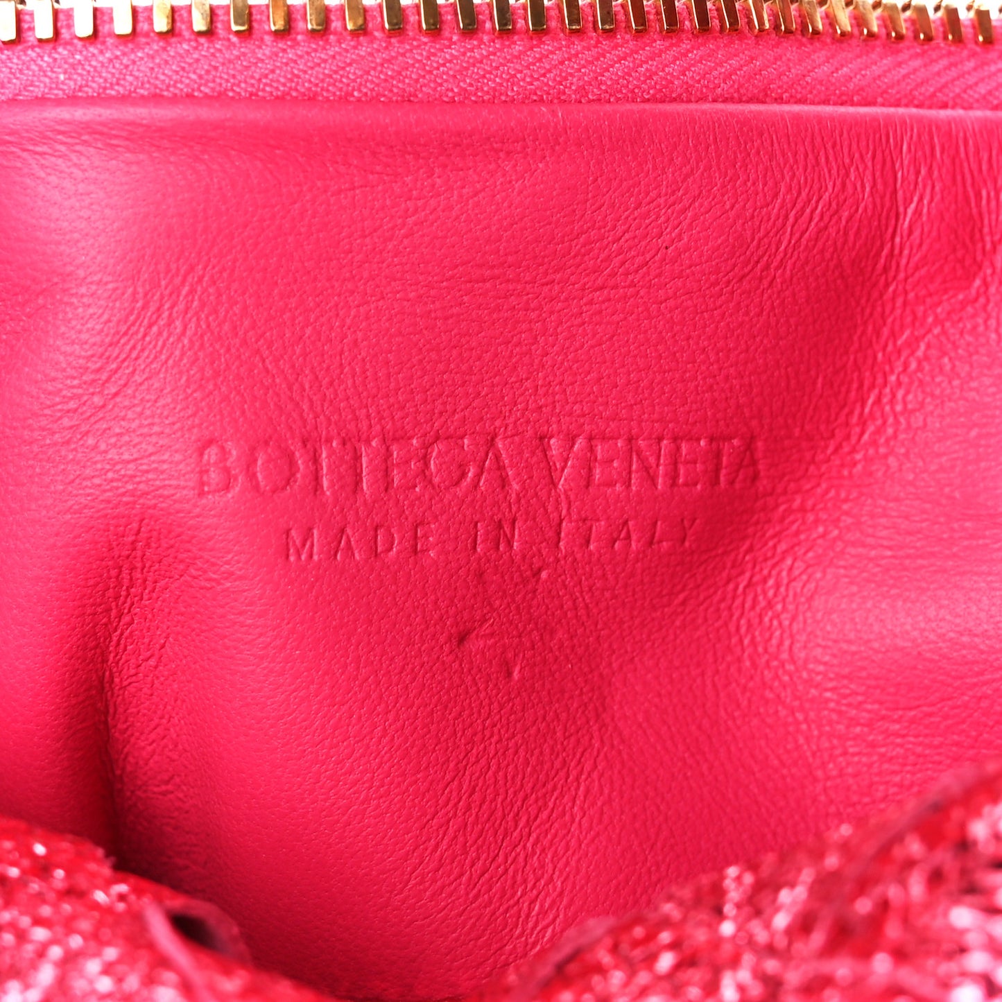 Metallic Nappa Intrecciato Mini Jodie Lollipop