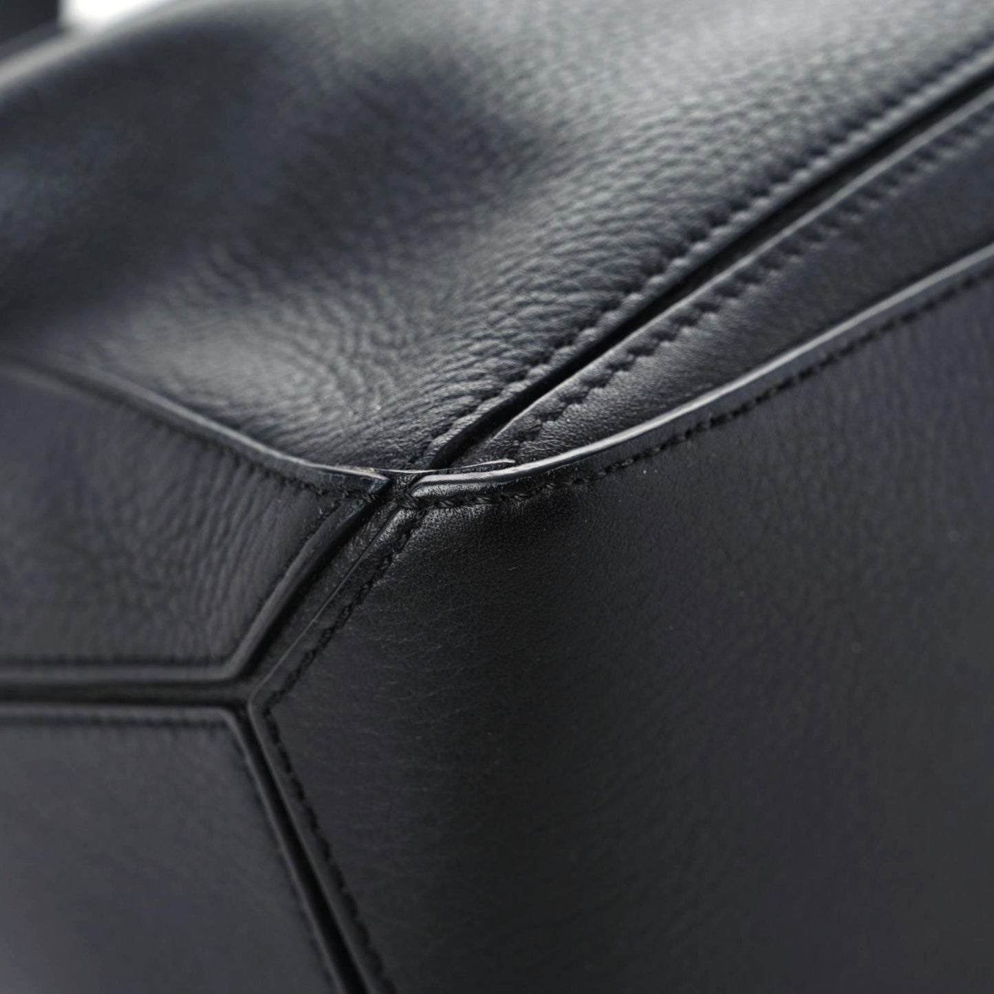 Calfskin Small Puzzle Bag Black