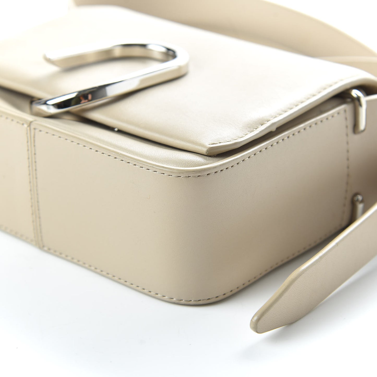 Calfskin Mini Alix Crossbody Bag Off White