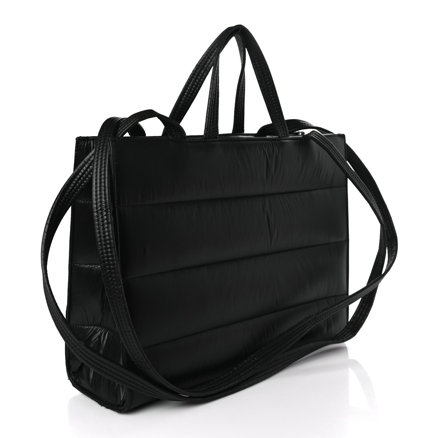 Telfar Nylon Large Puff Shopping Bag Black 2 of 8