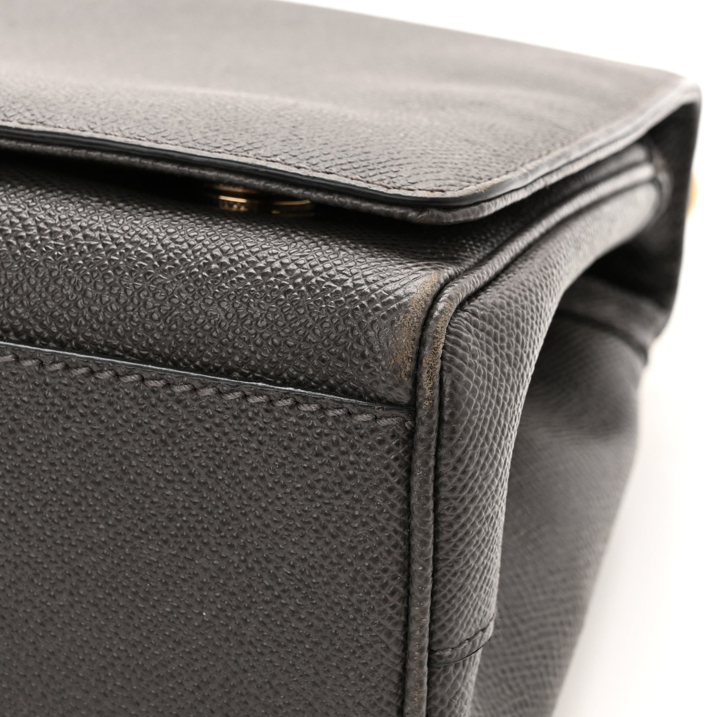 Dauphine Miss Sicily East West Shoulder Bag Grey