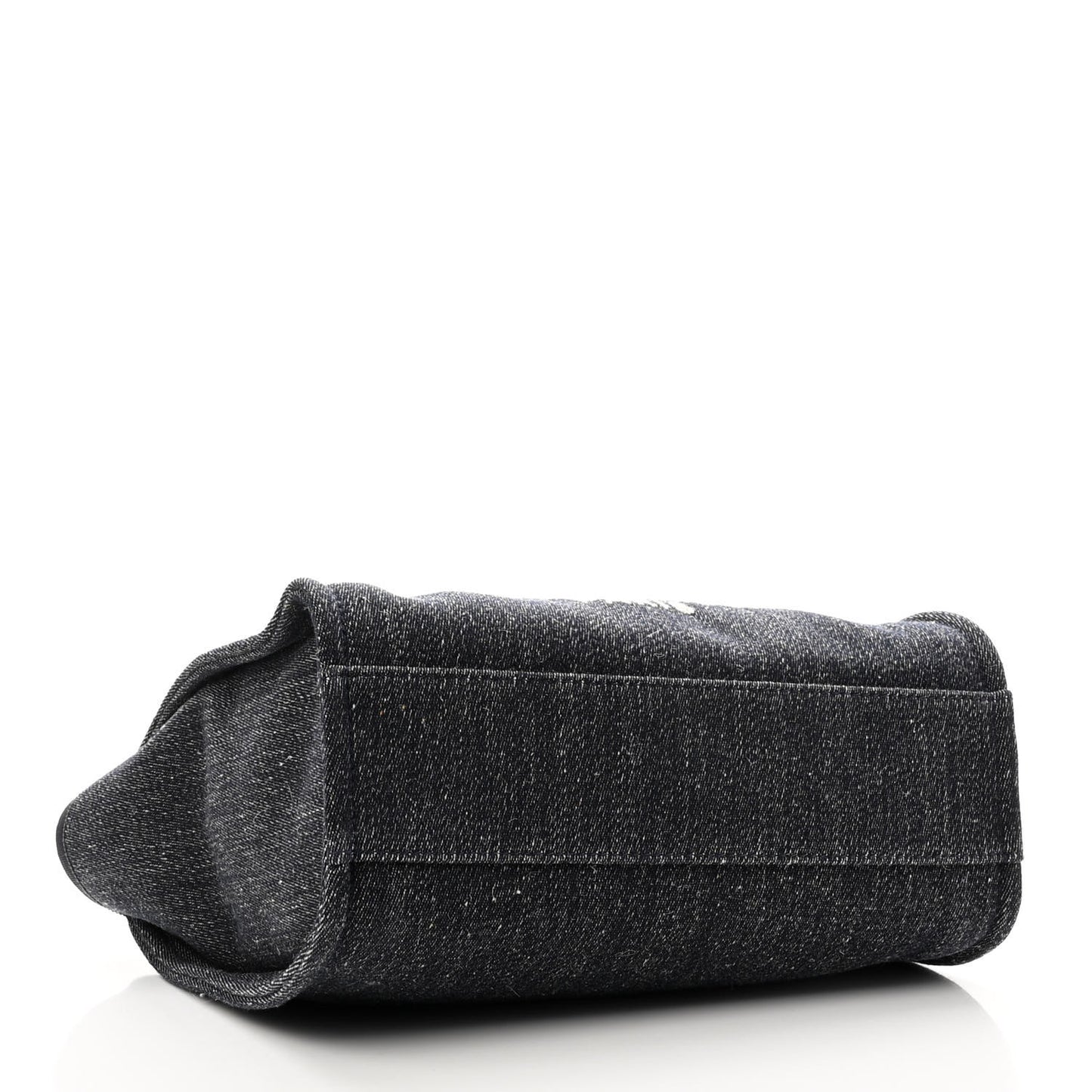 Denim Medium Deauville Tote Dark Blue White