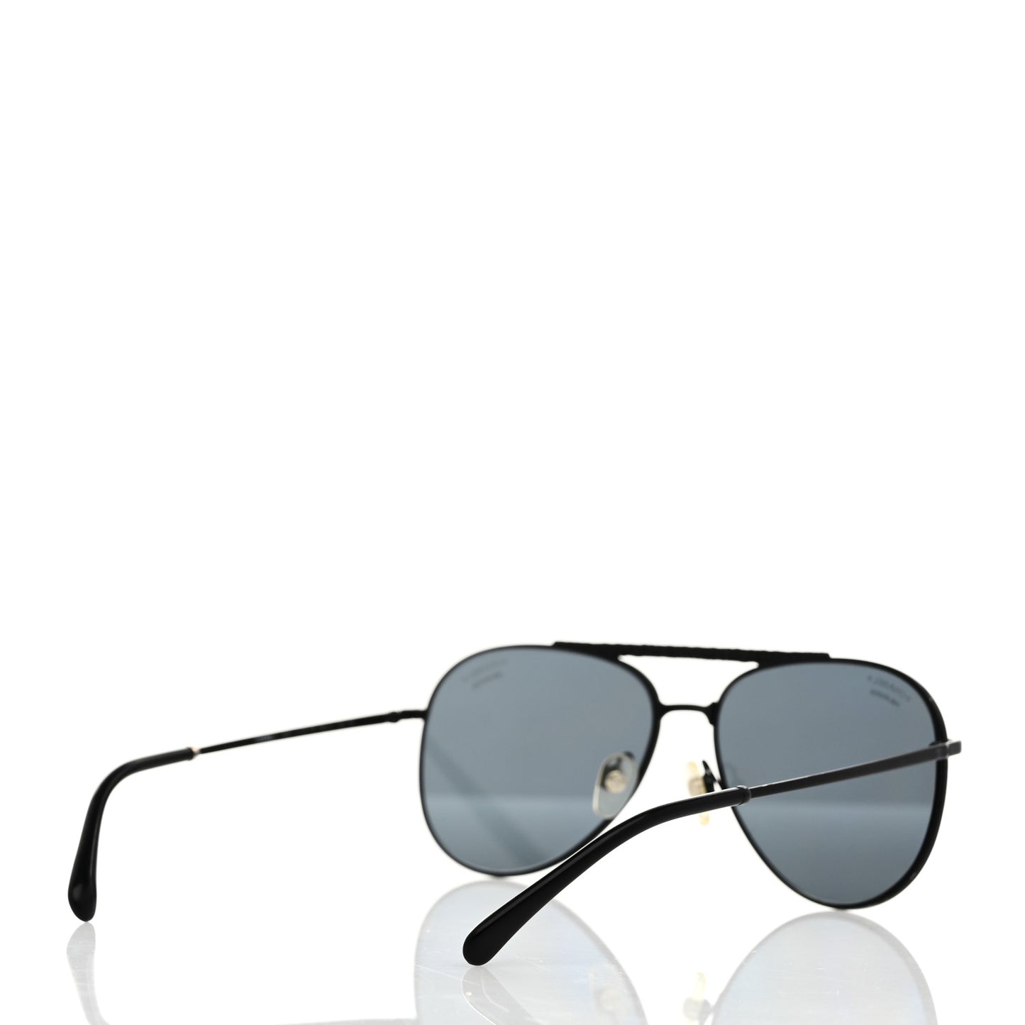 Metal Polarized Pilot Aviator Sunglasses 4231 Black
