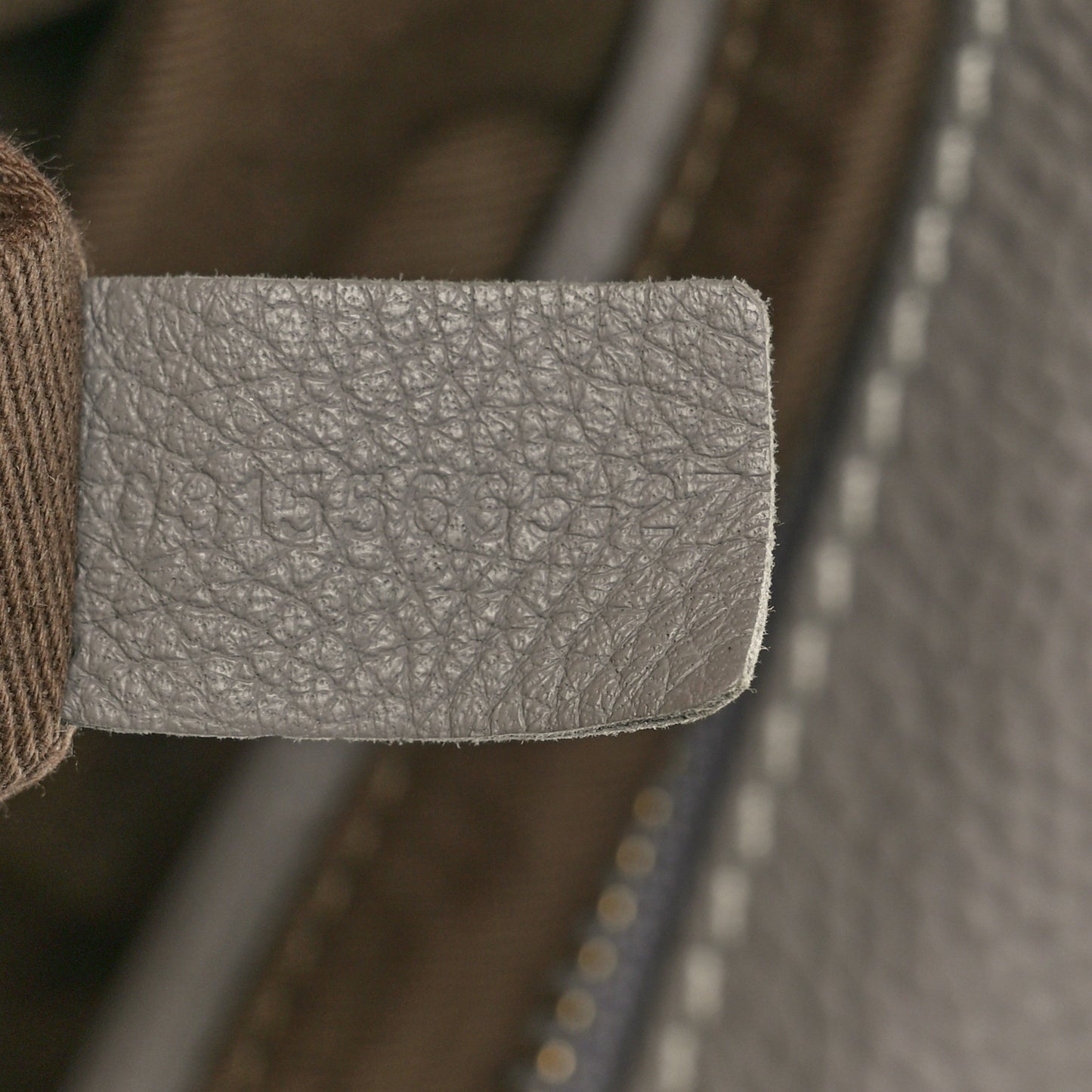 Calfskin Large Marcie Satchel Cashmere Grey