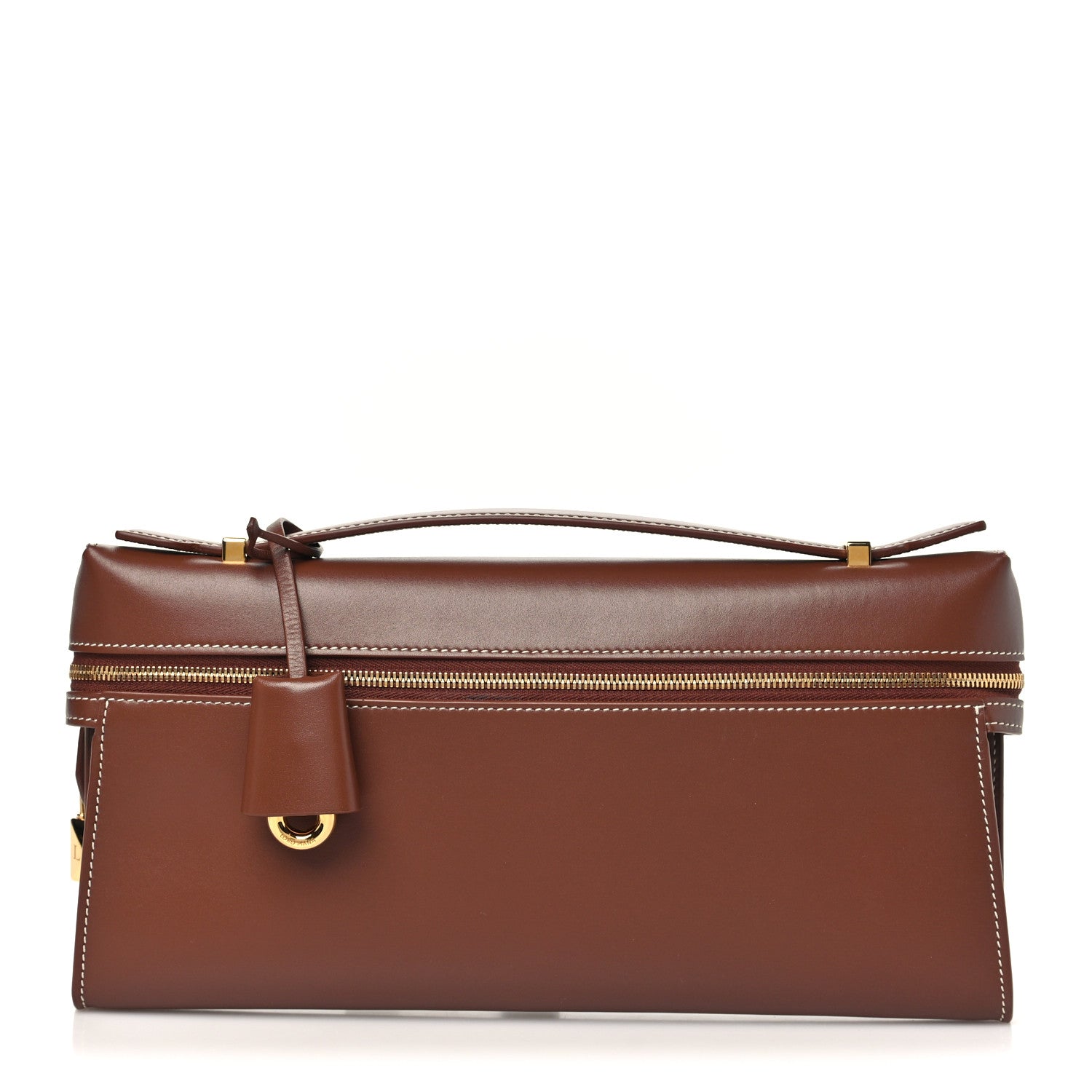 【美品】EXGEL ハグカンフィ ブラウン Loro Piana Smooth Calfskin Extra Clutch L29 Burnt Tan 1913068