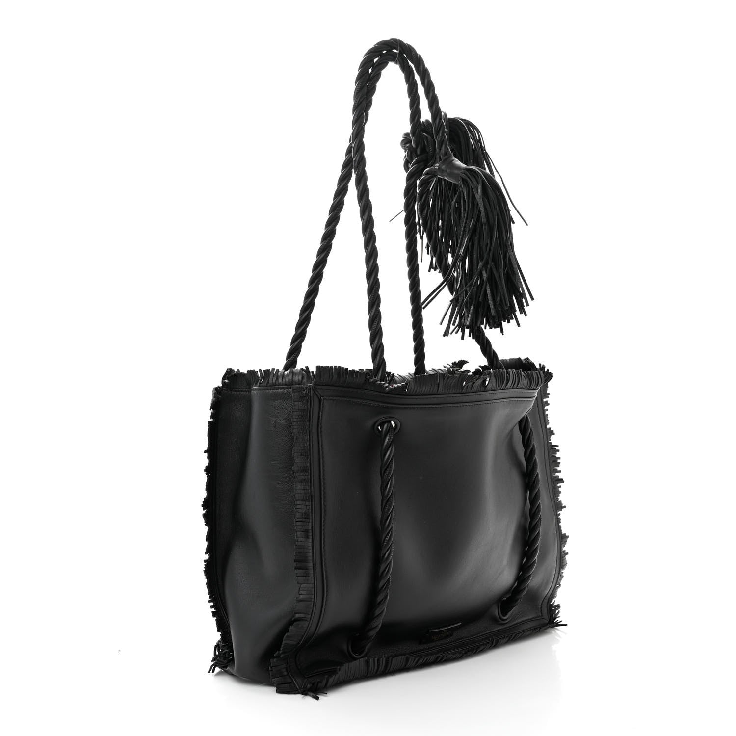 Valentino Garavani Calfskin The Rope Shopper Black 4 of 11