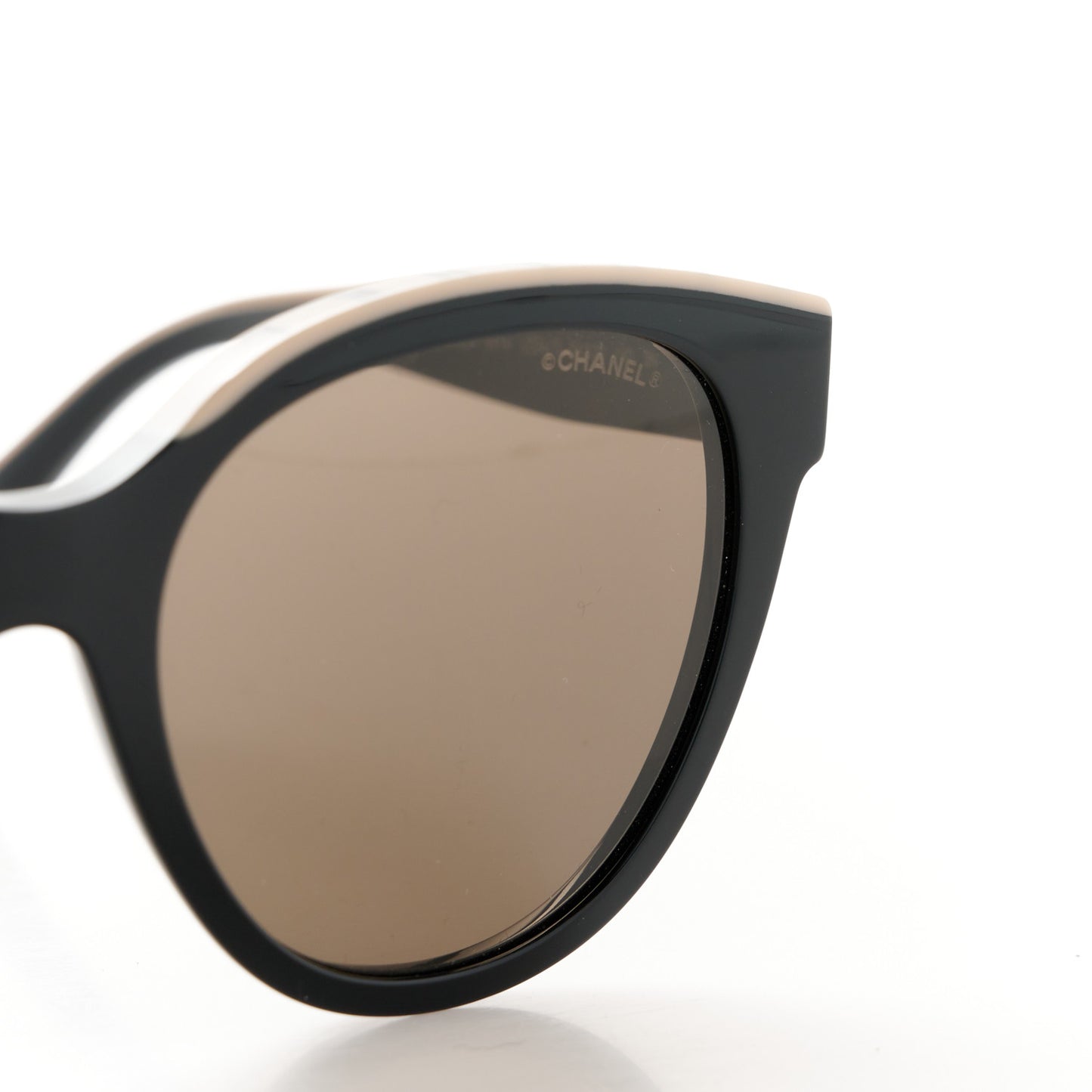 Acetate CC Butterfly Sunglasses 5414 Black Beige