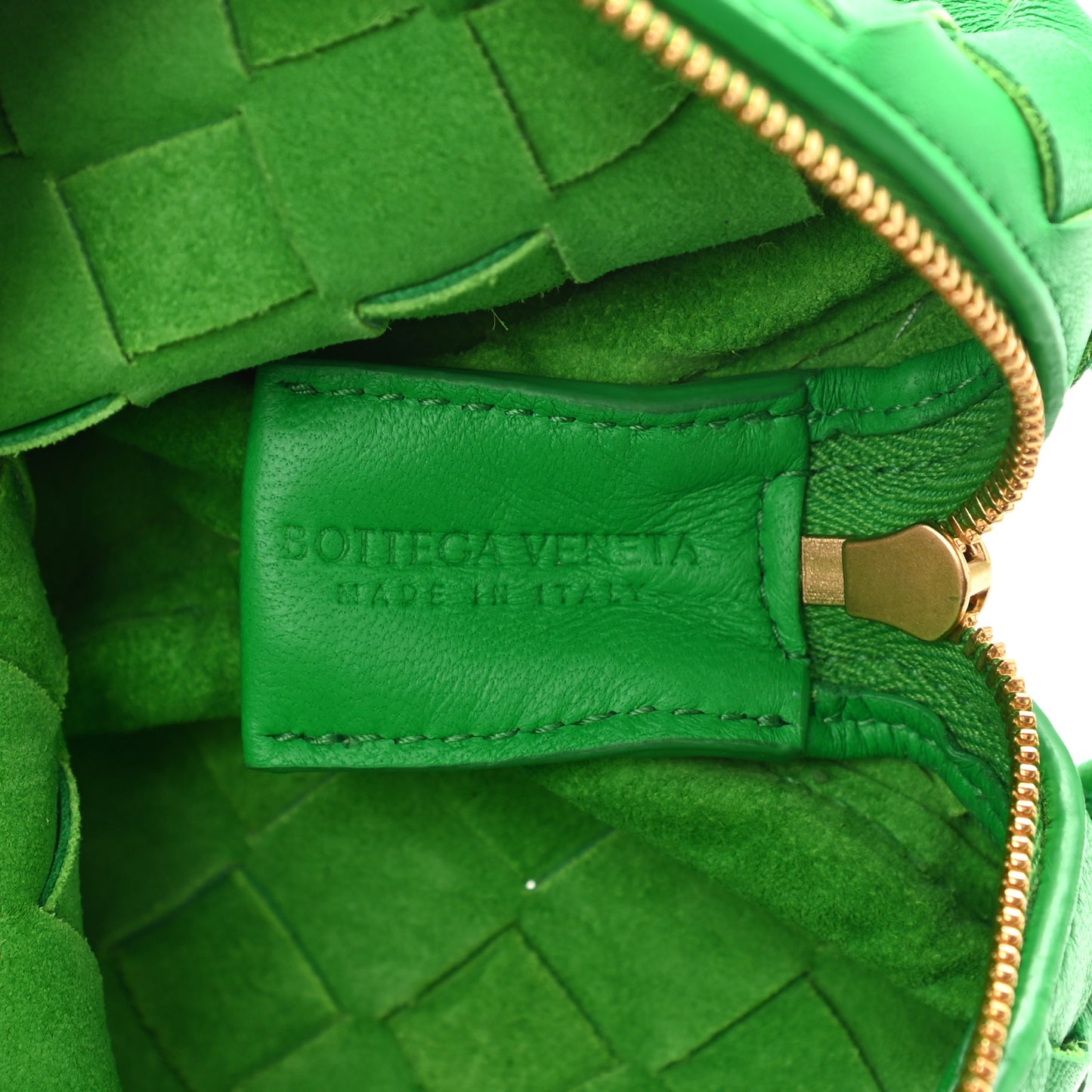 Nappa Intrecciato Mini Loop Camera Bag Parakeet