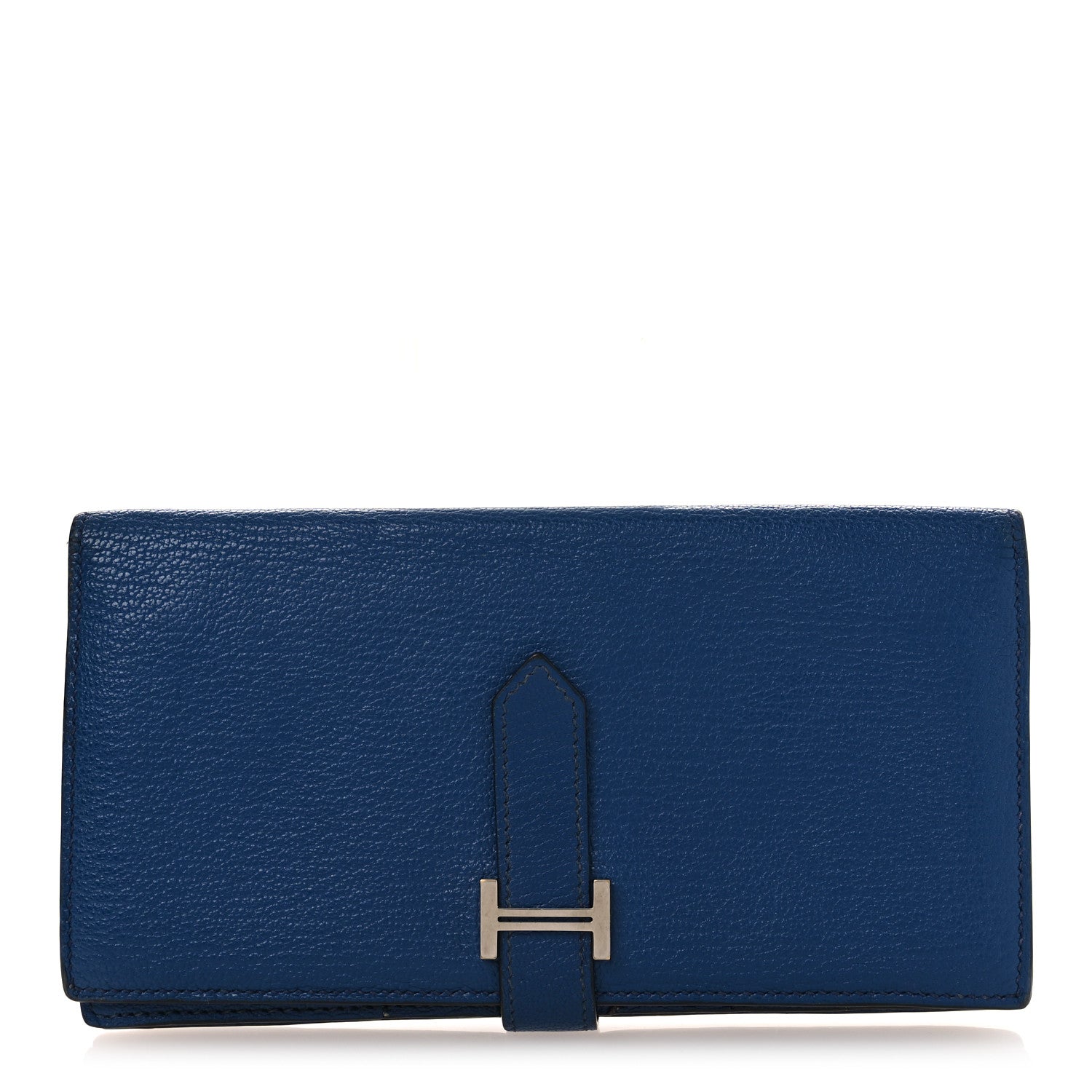 Hermes Chevre Mysore Bearn Gusset Wallet Bleu Agate 1828193