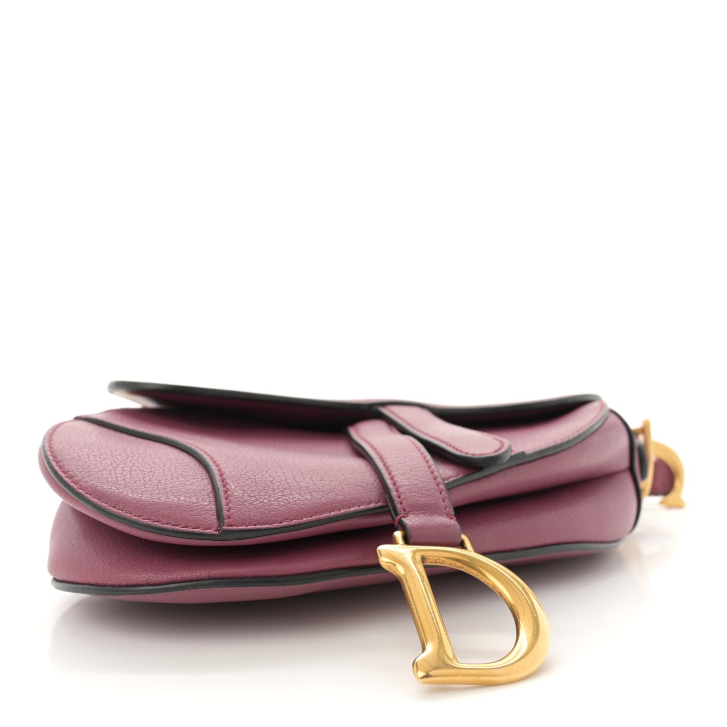 Goatskin Mini Saddle Bag Mallow Rose