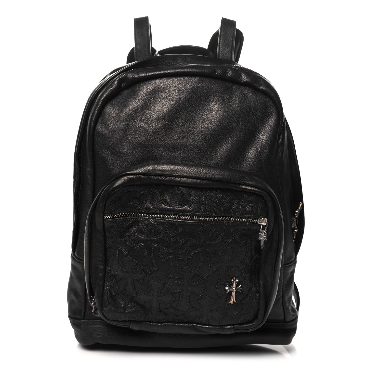 Chrome Hearts Calfskin Cross Patch 7th Grade Backpack Black 1673250 – FASHIONPHILE