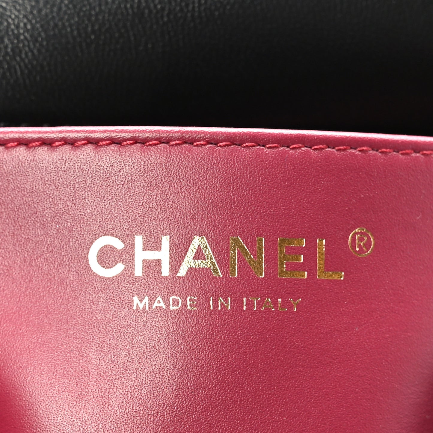Lambskin Quilted Mini Flap Black