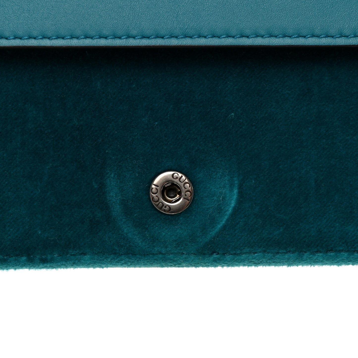 Velvet Super Mini Dionysus Shoulder Bag Pavone Cyan