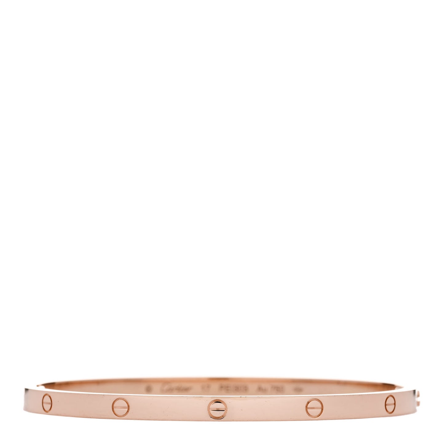 18K Pink Gold Small LOVE Bracelet 17